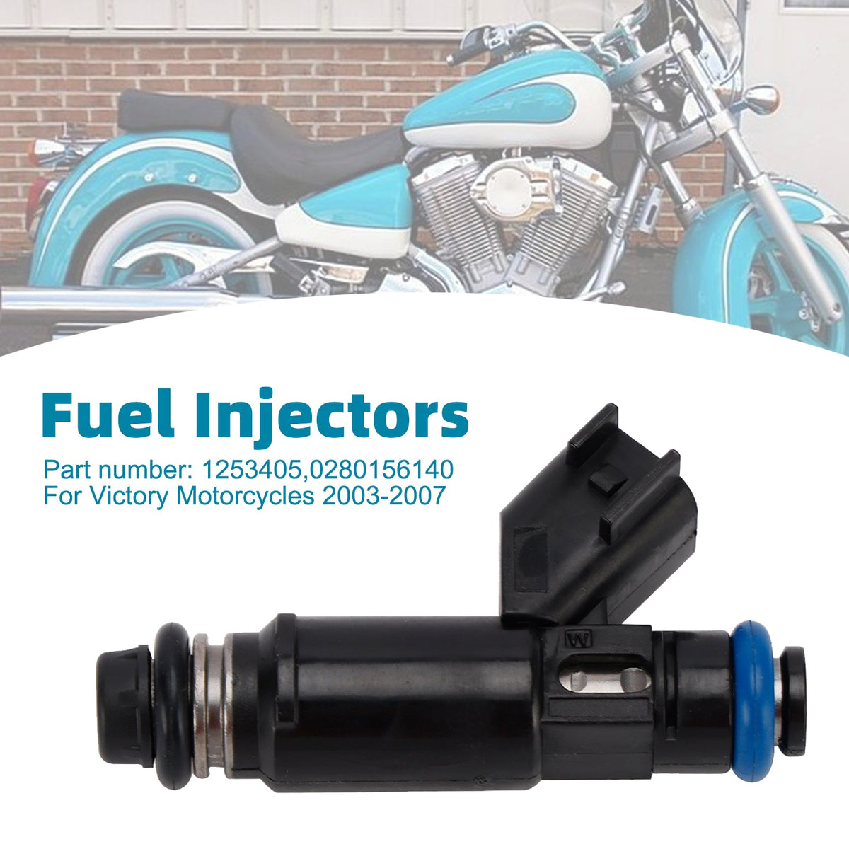 Injecteurs de carburant 1253405 0280156140 pour motos Victory 2003-2007