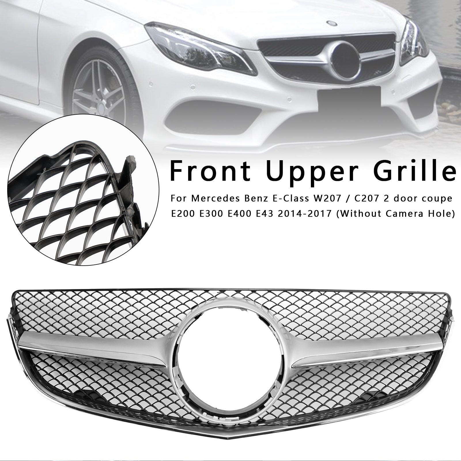 Grille de pare-chocs avant Mercedes Benz CLASSE E W207 Coupé 2014-2017
