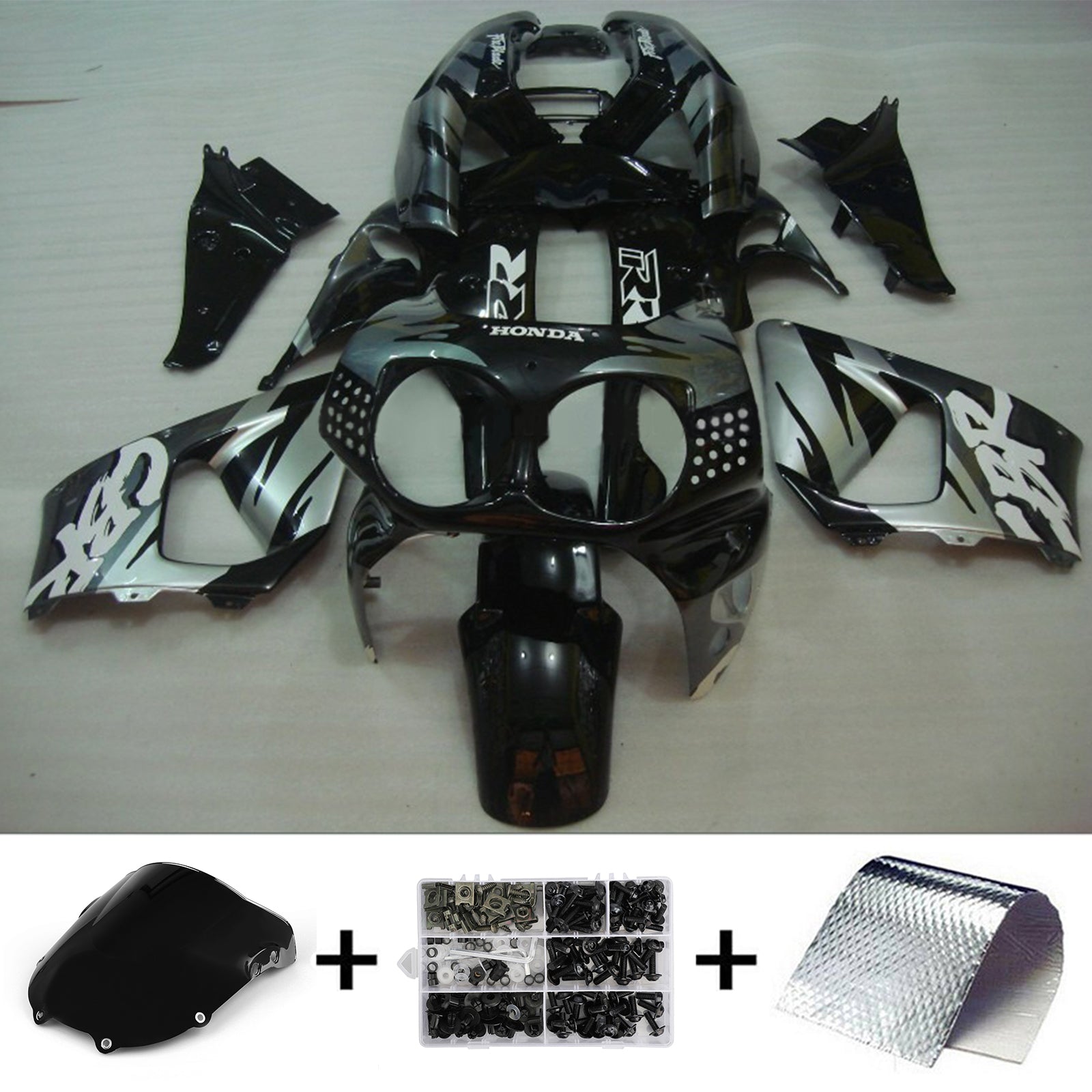 1992-1993 Honda CBR900RR 893 Kit de carenado de inyección de carrocería de plástico Abs