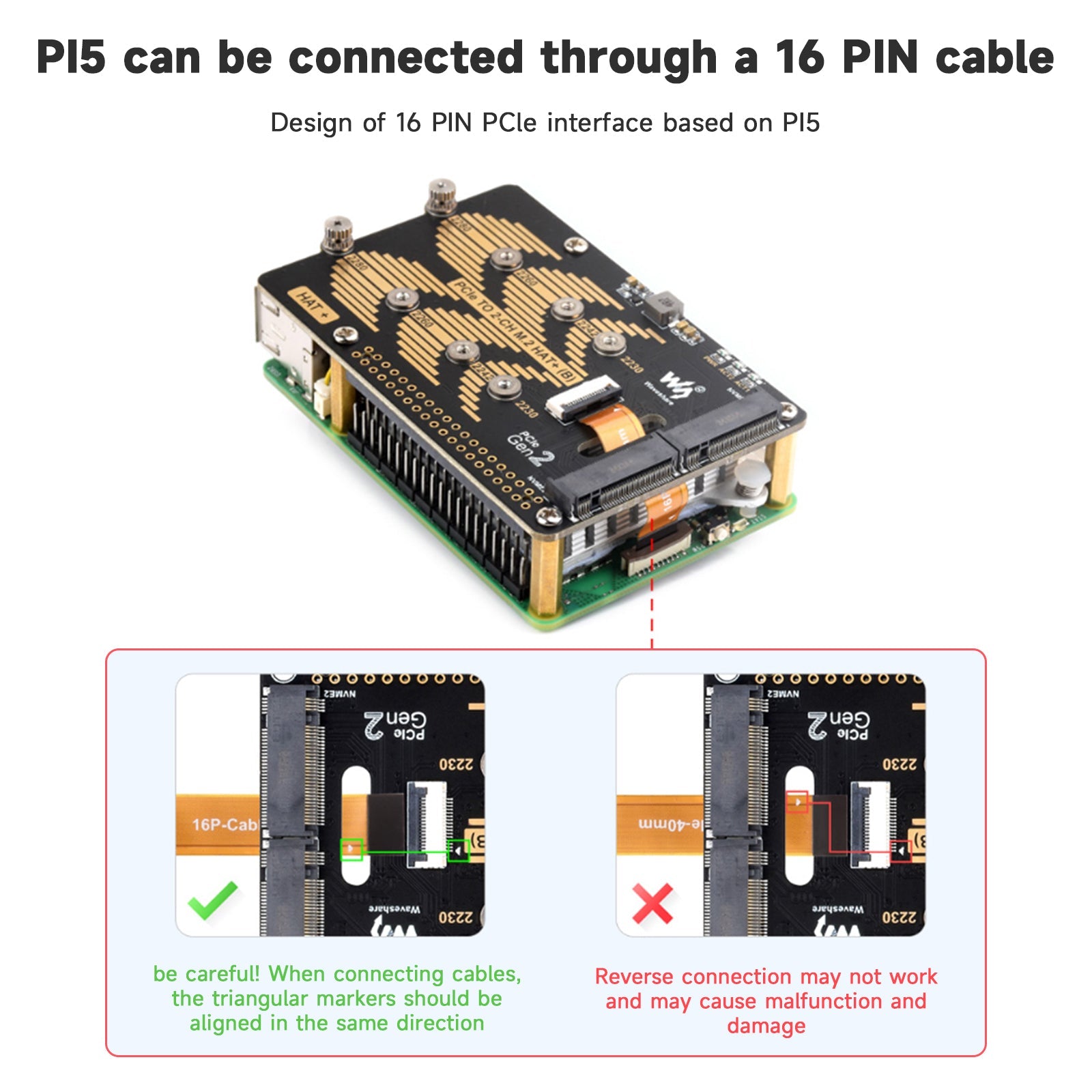 Raspberry Pi 5 PCIe tweekanaals roterende kaart Nvme-protocol dubbele M.2 harde schijf