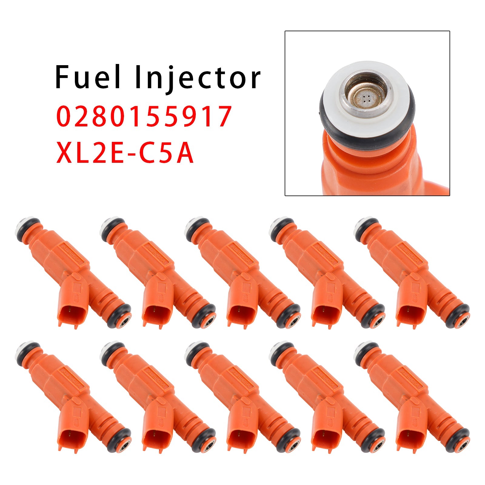 10 inyectores de combustible para Ford F250 F350 F450 F550 6.8L V10 Mercury 0280155917