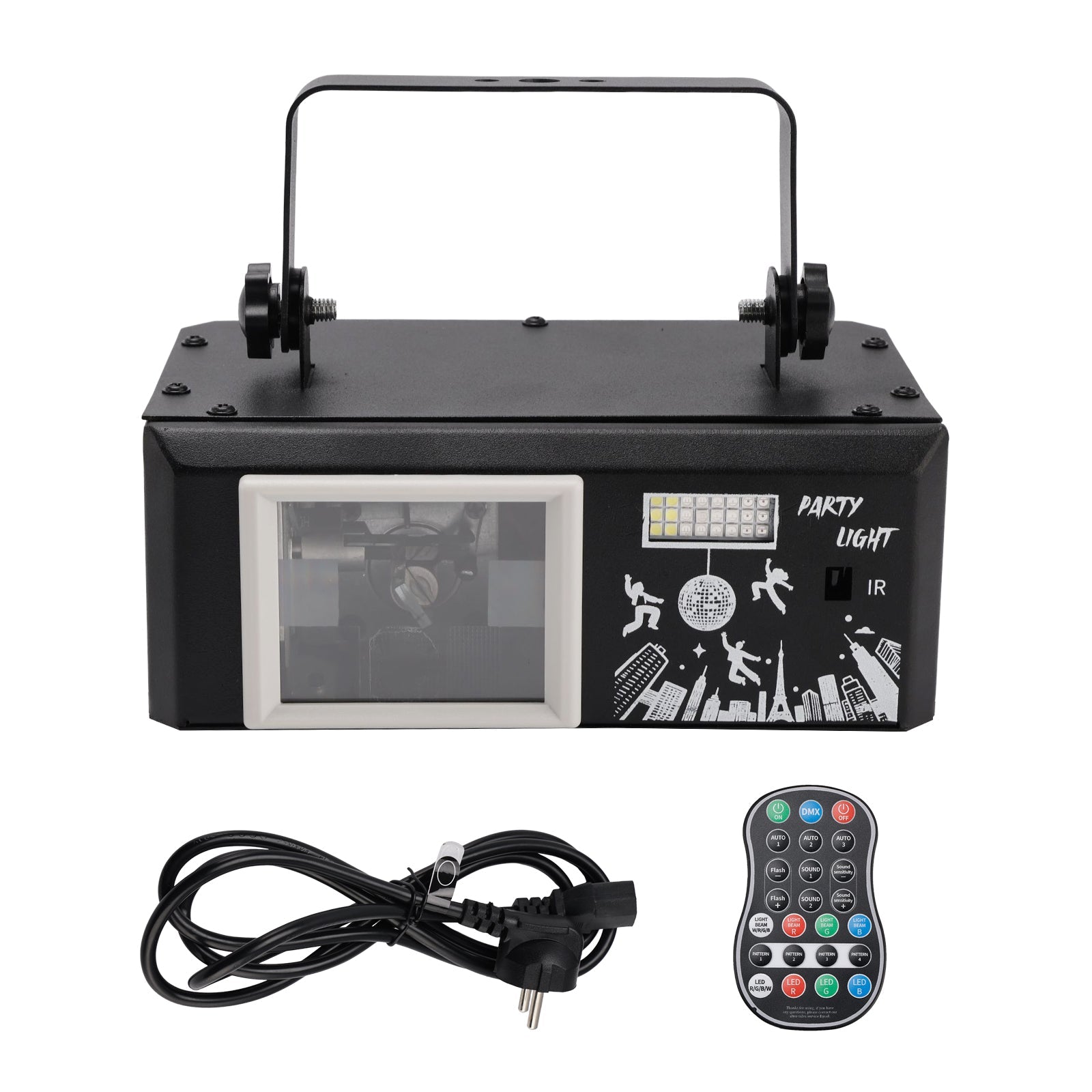 Système d'éclairage laser LED UV 6 en 1 pour scènes de discothèque et clubs