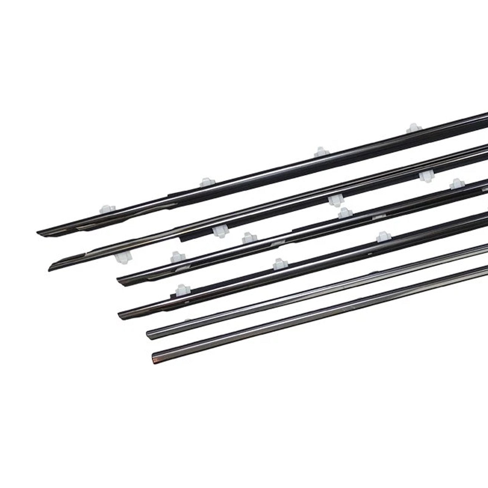 Moulures de ceinture de porte (6 pièces) compatibles avec Toyota Land Cruiser série 80 (1991-1997)