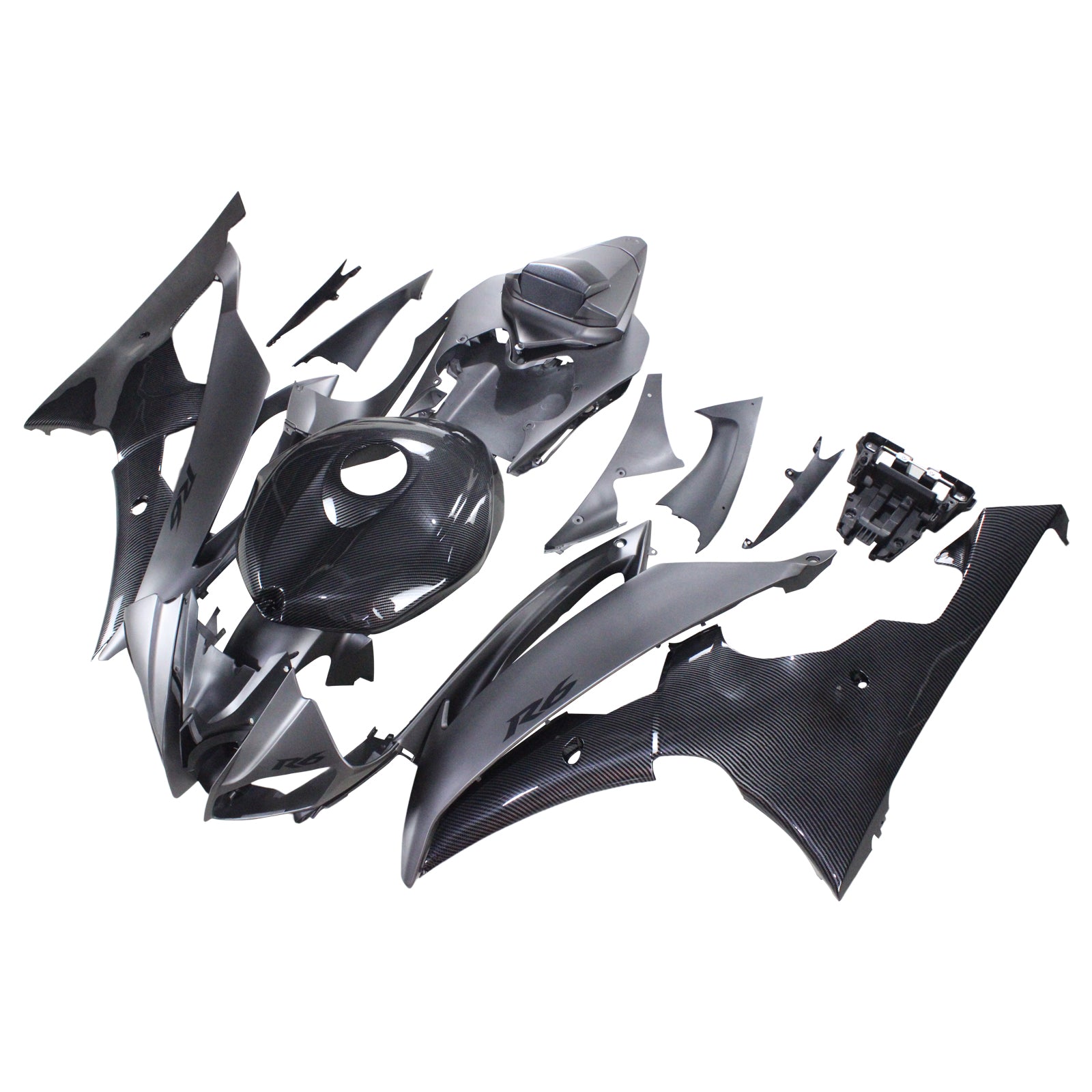 Injection Fairing Kit Bodywork Plastic ABS fit For Yamaha YZF 600 R6 2008-2016