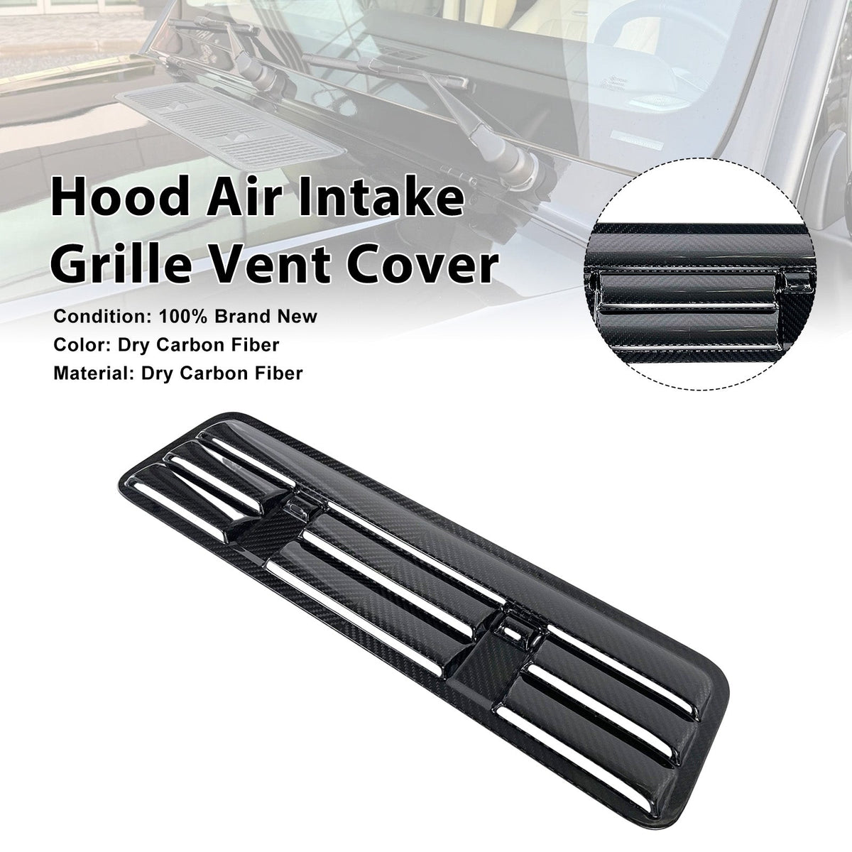 Rejilla de ventilación de fibra de carbono para Mercedes-Benz Clase G W464 W465 (2019-2026)