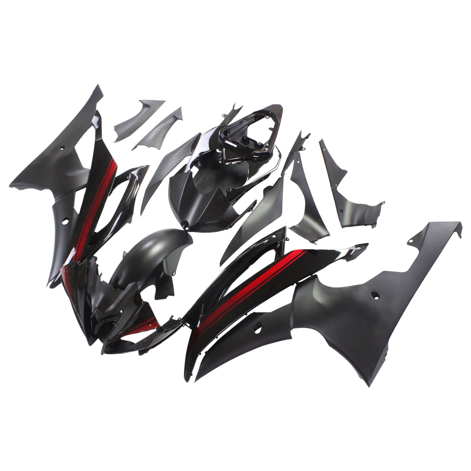 Injection carénage Kit carrosserie plastique ABS fit pour Yamaha YZF 600 R6 2008-2016