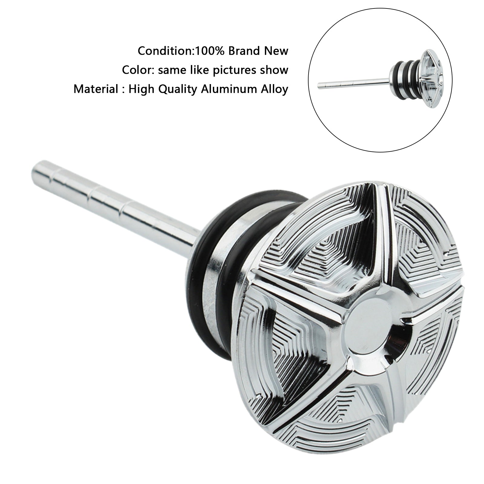 Enchufe de tanque de calibre de aceite para Softail 84-99 Sportster 82-03