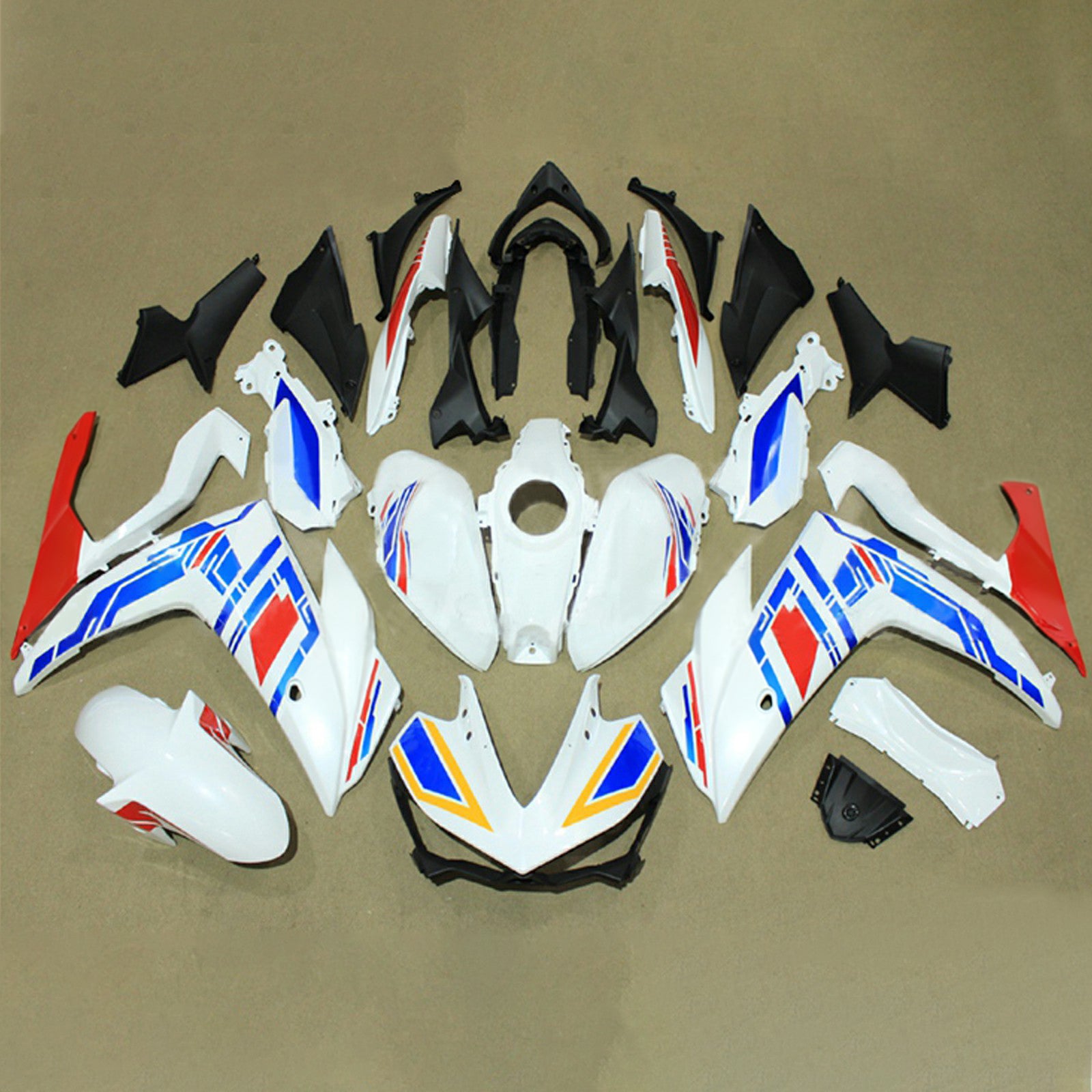 Kit de carénage en plastique ABS injecté pour Yamaha YZF-R3 2014-2018 R25 2015-2017