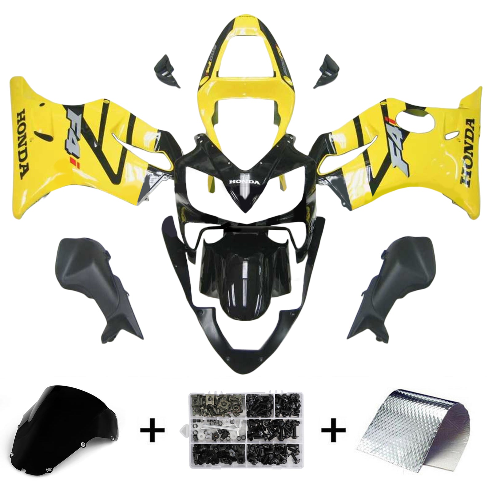 Injectie kuipkit, ABS Plastic Body voor Honda CBR600 F4I 2001-2003