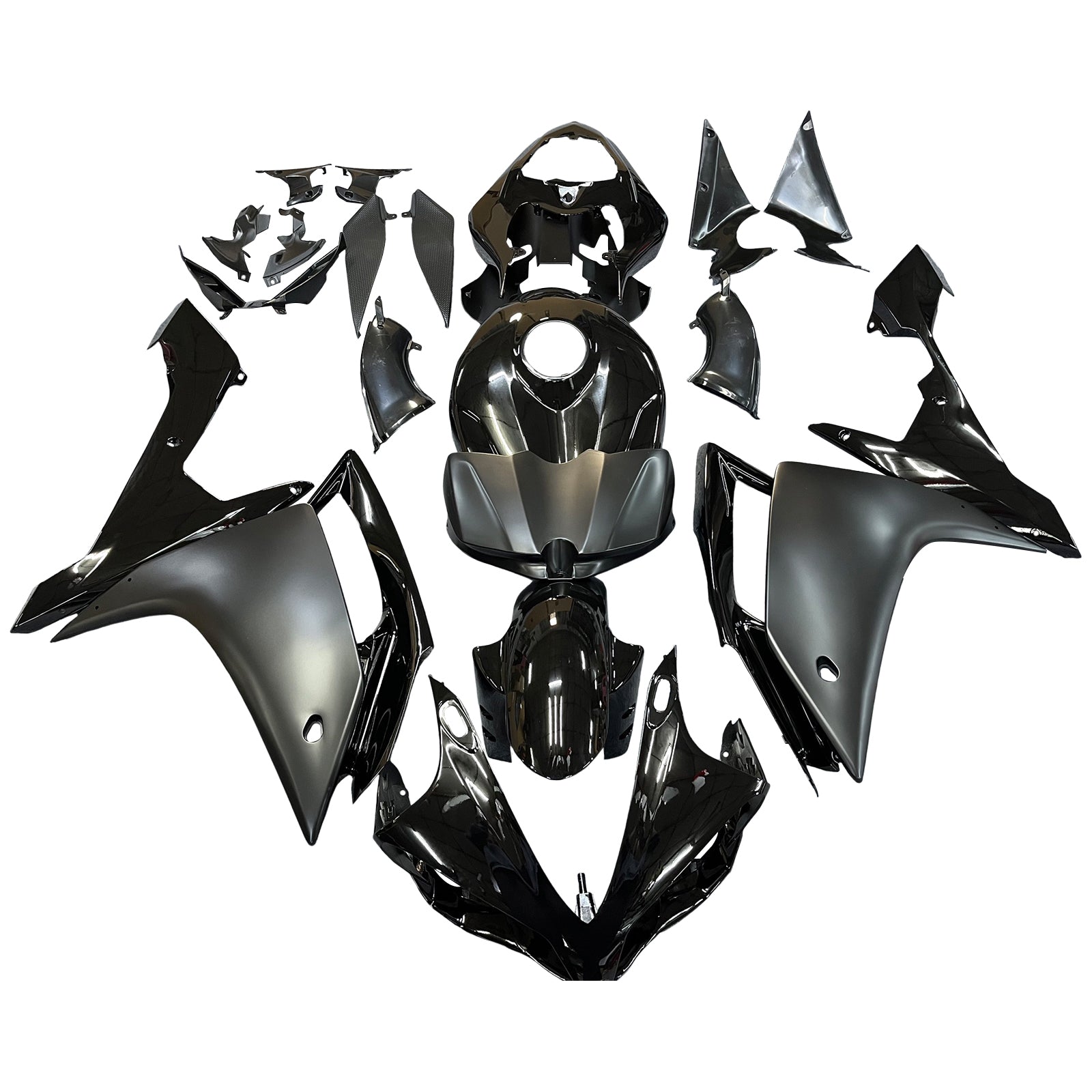 ABS Injection Plastic Kit Fairing Fit for Yamaha YZF R1 2007-2008 Gloss Matt Black