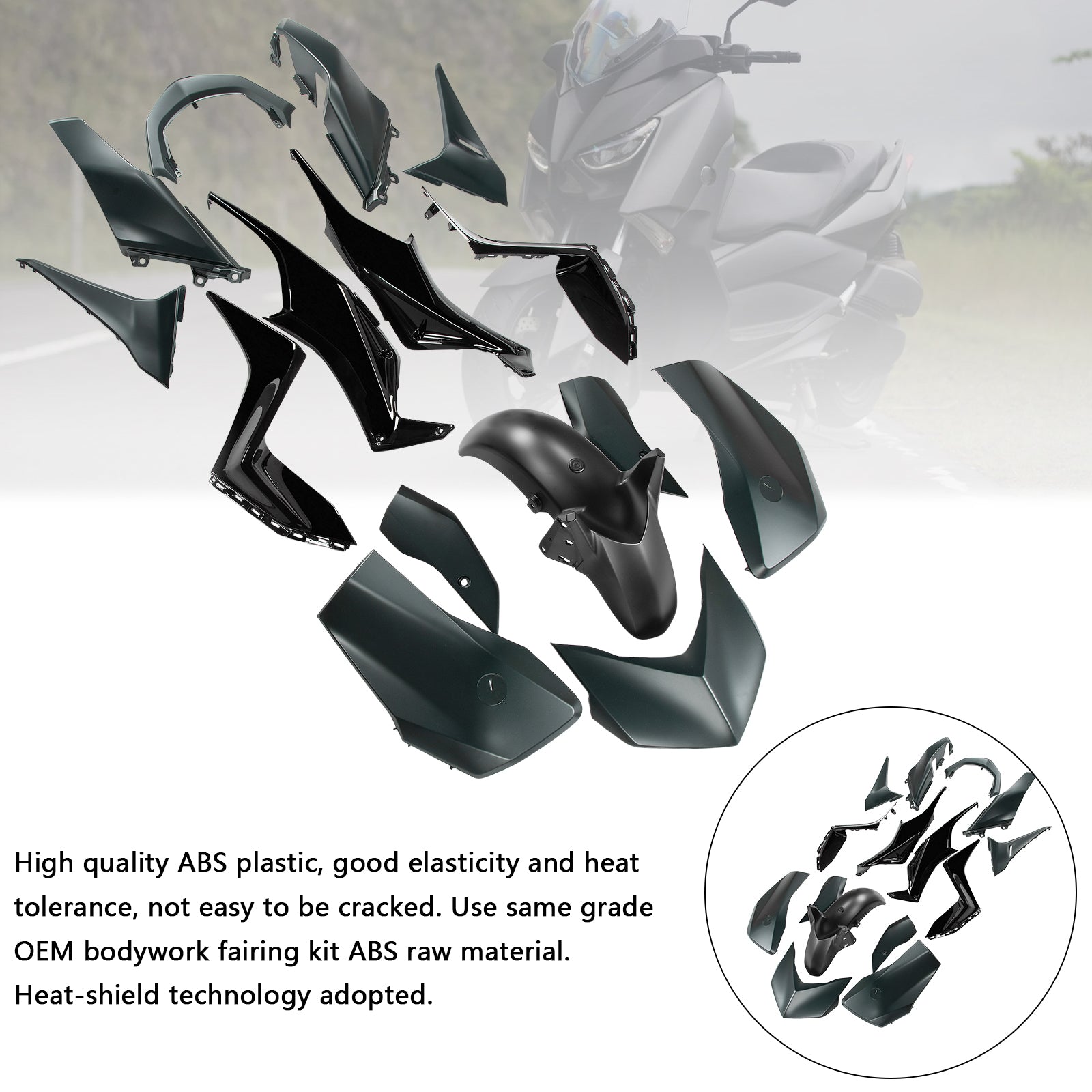 Kit de carénage de carrosserie ABS par injection pour Yamaha X-MAX 300 XMAX 2023-2024