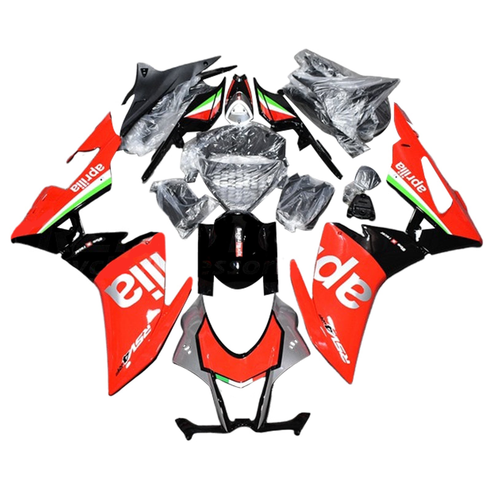 Amotopart Aprilia RSV4 1000 2016-2018 Kit Carénage Carrosserie Plastique