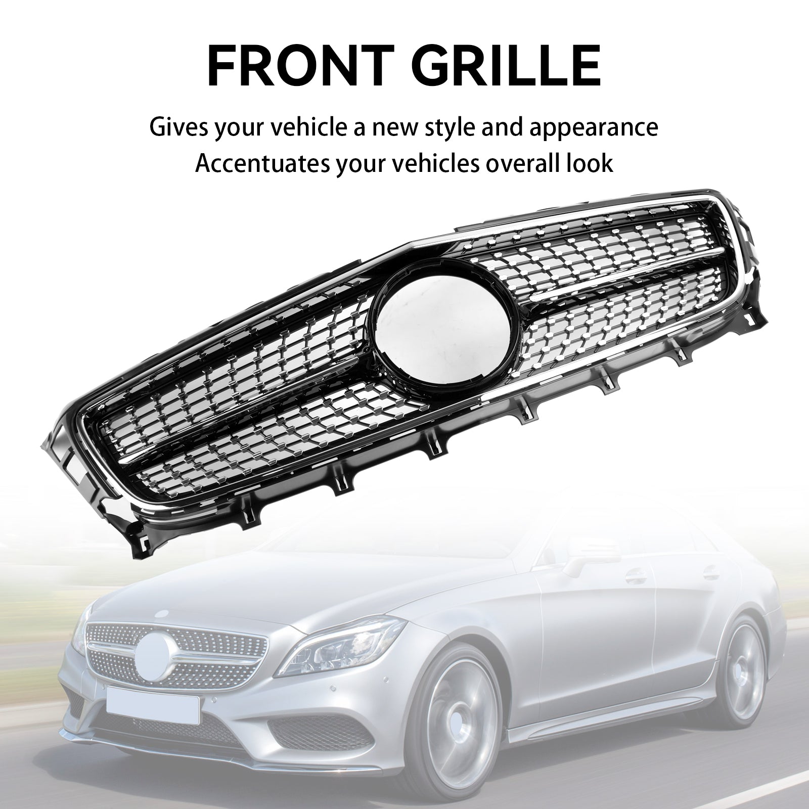Griglia anteriore per Mercedes-Benz W218 Classe CLS ClS350/500/550 2011-2014