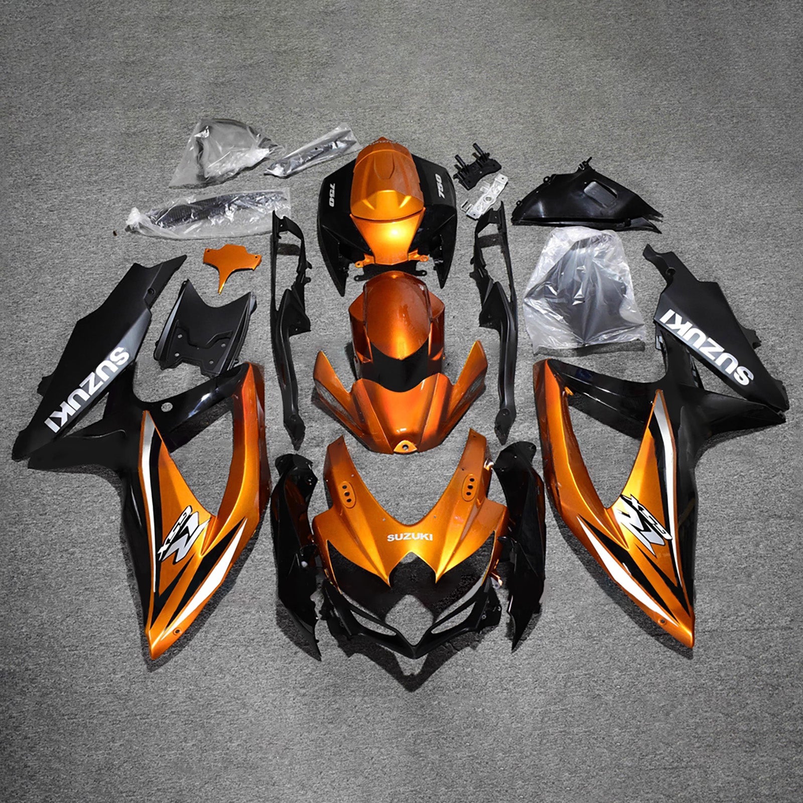 ABS-muovinen ruiskutettu suojasarja Suzuki GSXR 600/750 2008-2010 K8