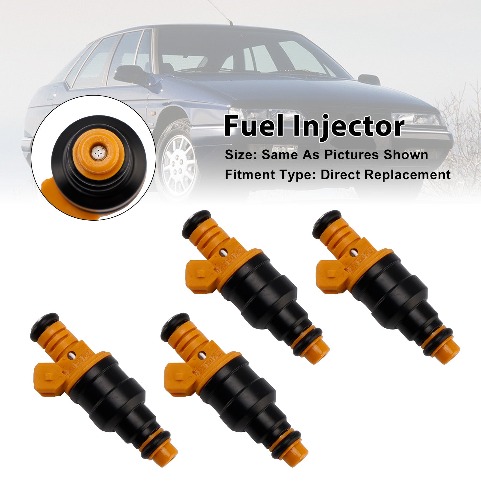Injecteur de carburant, 4 pièces, pour Peugeot 205 405 Opel Vectra Citro?n BX Volvo 0280150762