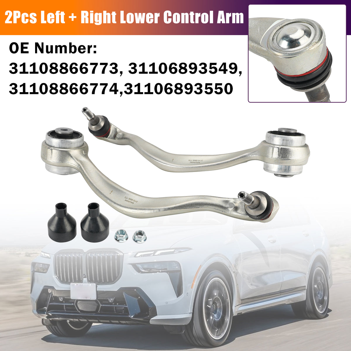 2019–2024 BMW X5 G05 X6 G06 X7 G07 – 2 untere Querlenker links und rechts