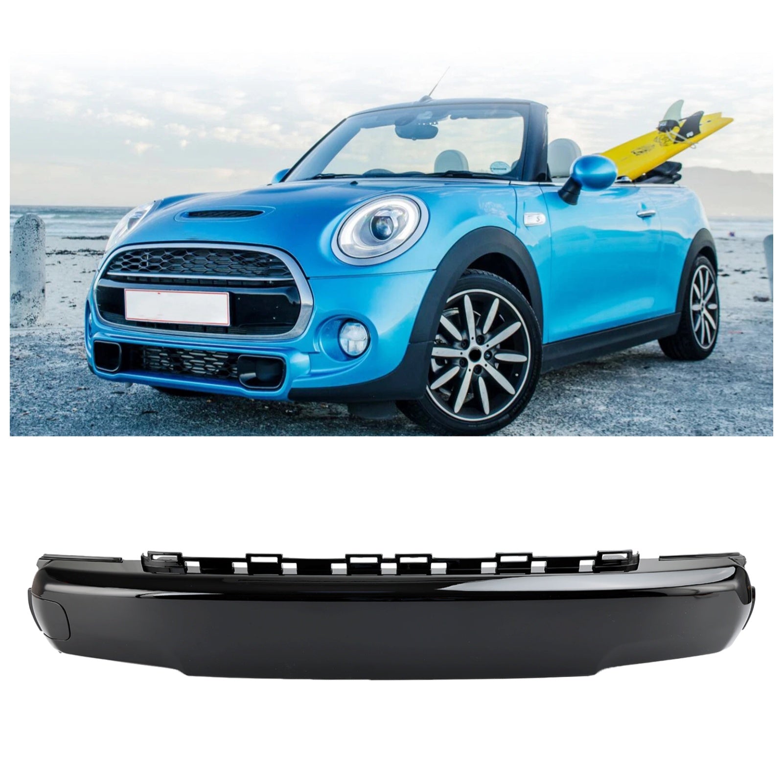 Tapa en la matrícula antes de Mini F56 Cooper S 2013 - 2021, Brillant Black 5111733791