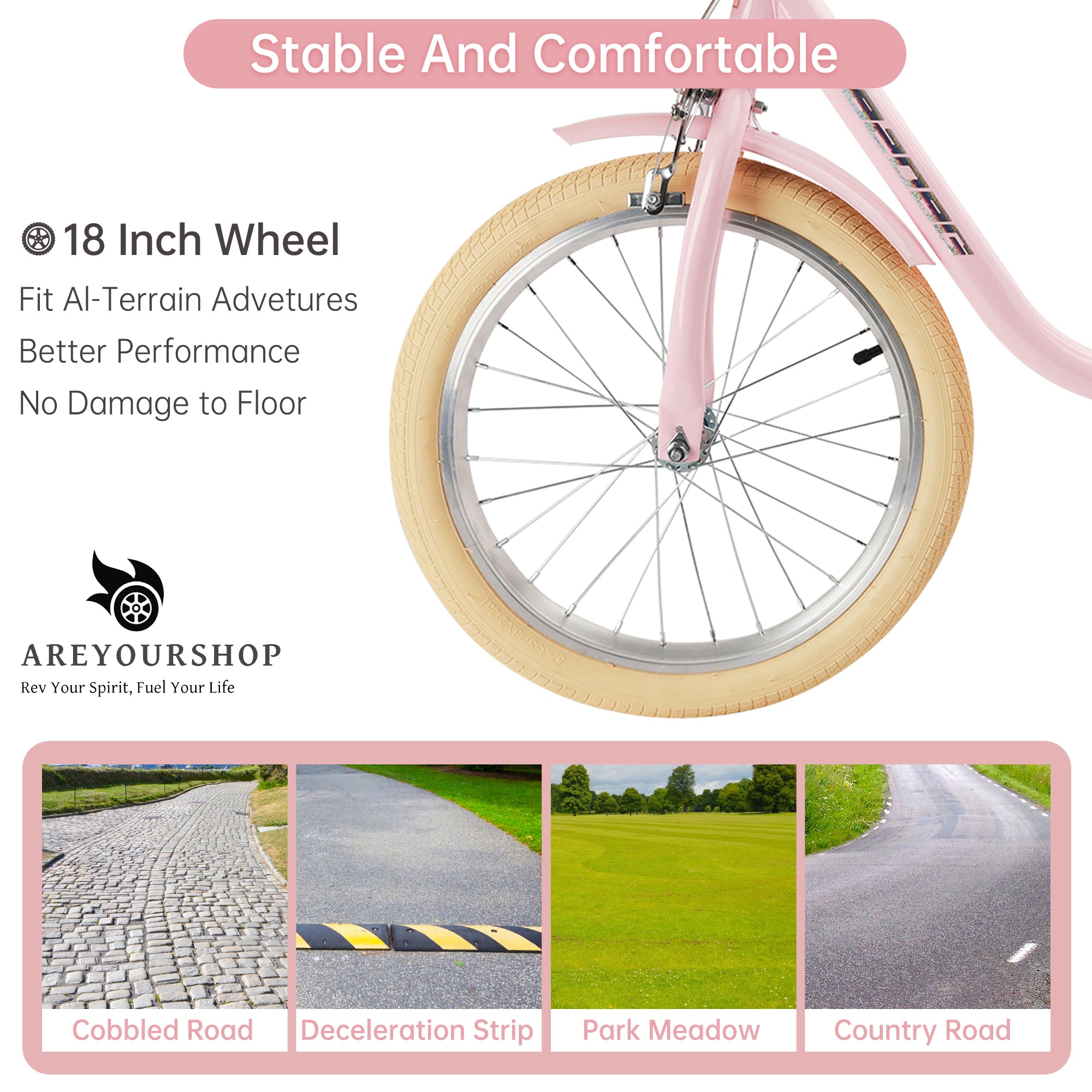 Lapsipyörä 18 tuumaa tytöille ja pojille 7–9 -vuotiaille korilla