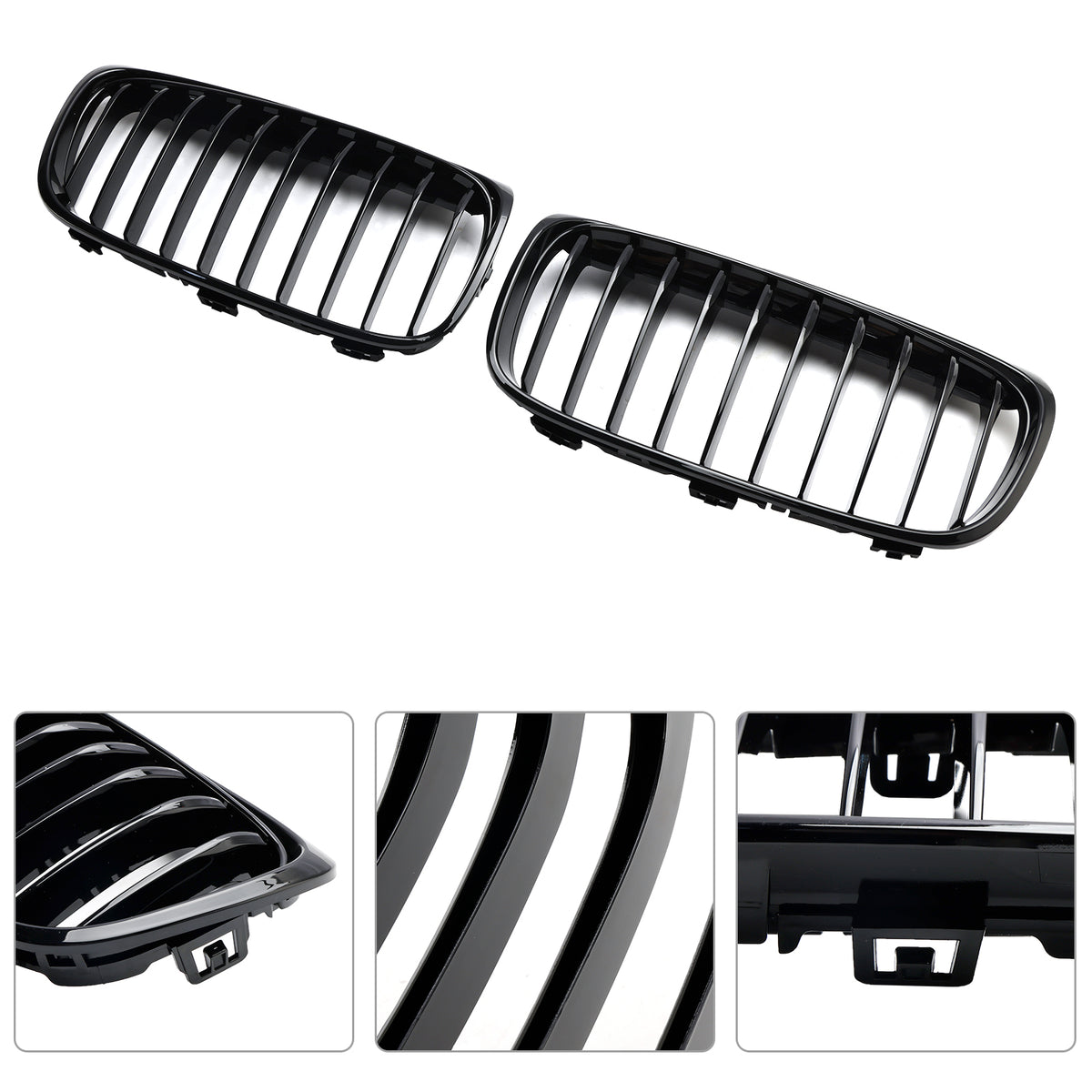 Glänzend schwarzer Frontgrill für BMW 2er Gran Tourer F45 F46 2015–2018