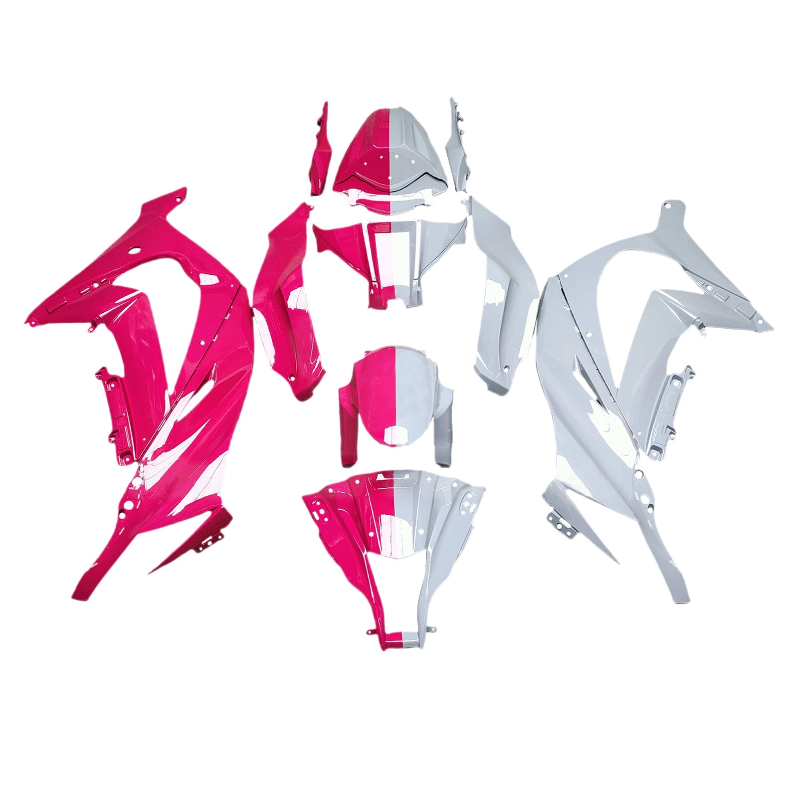 Kit de carénage par injection, carrosserie en plastique ABS pour Kawasaki ZX10R 2011-2015