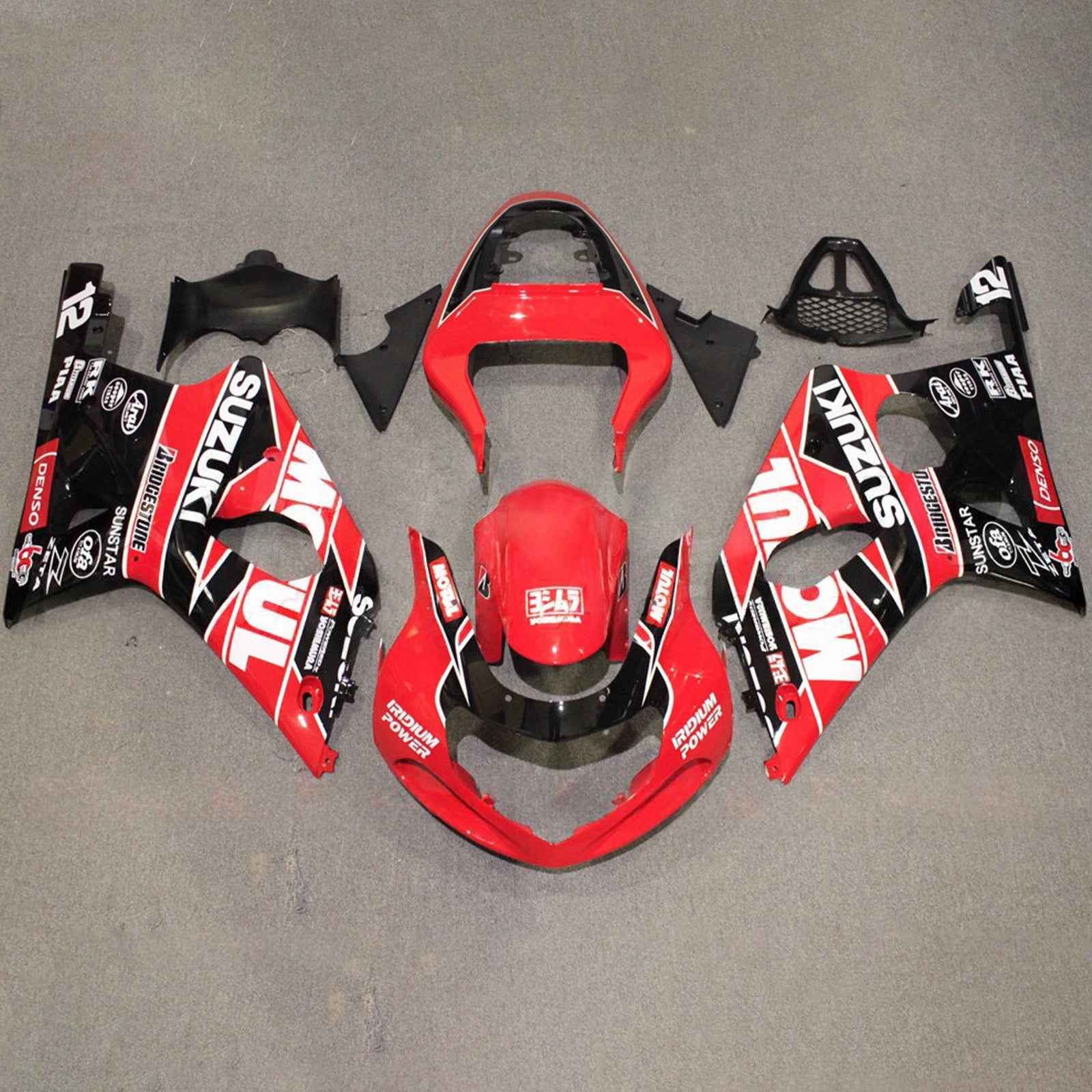 Kit de carénage injecté en plastique ABS pour Suzuki GSXR1000 2000-2002 K1 K2