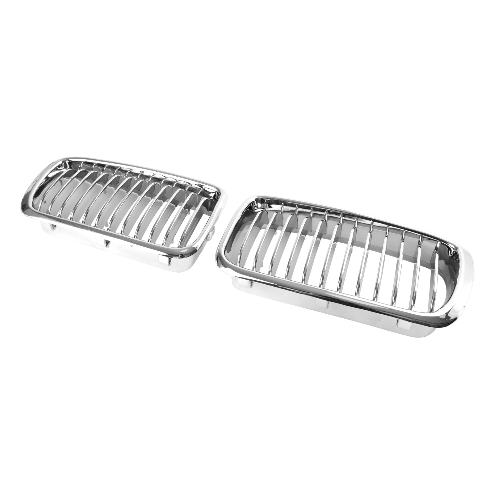 2PCS Chrome Front Kidney Grill Grille Pour BMW 7 Series E38 1994-2001