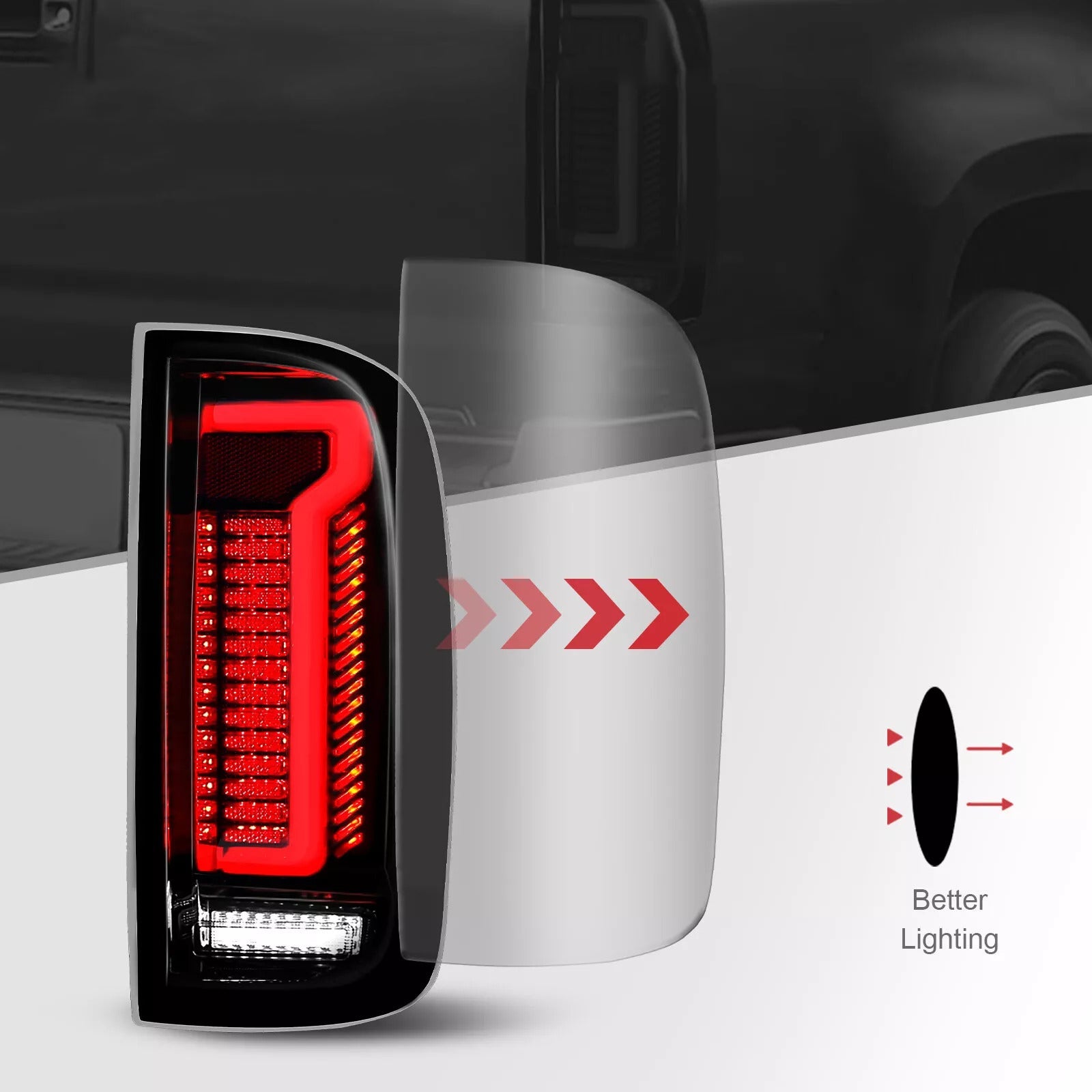 Ensemble de feux arrière à DEL gauche et droit pour Chevrolet Colorado GMC Canyon 2015-2022