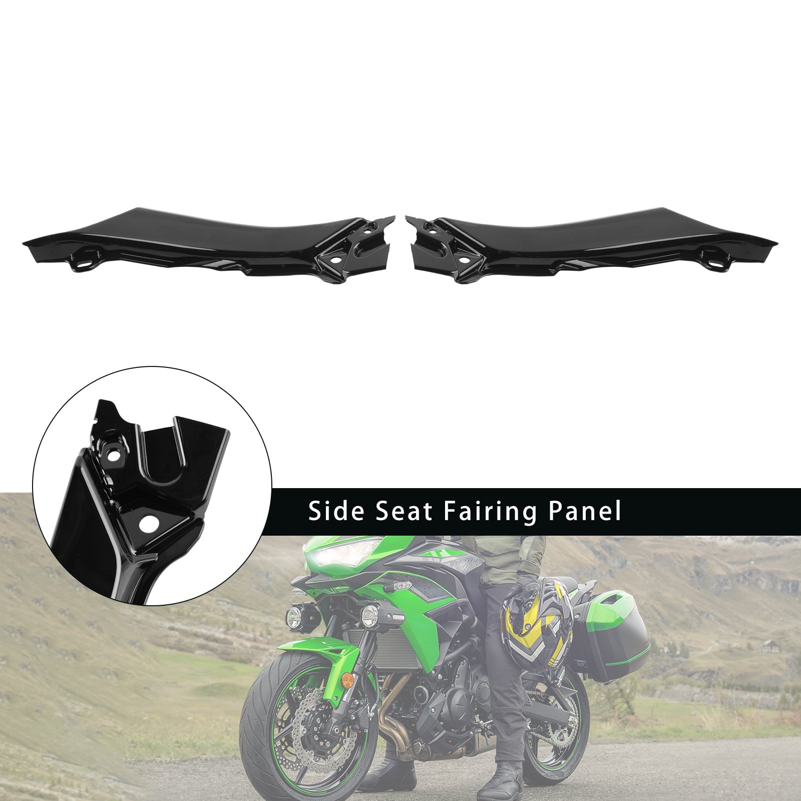 Panel de carenado de asiento lateral para Kawasaki Versys 650 KLE650 2022-2024