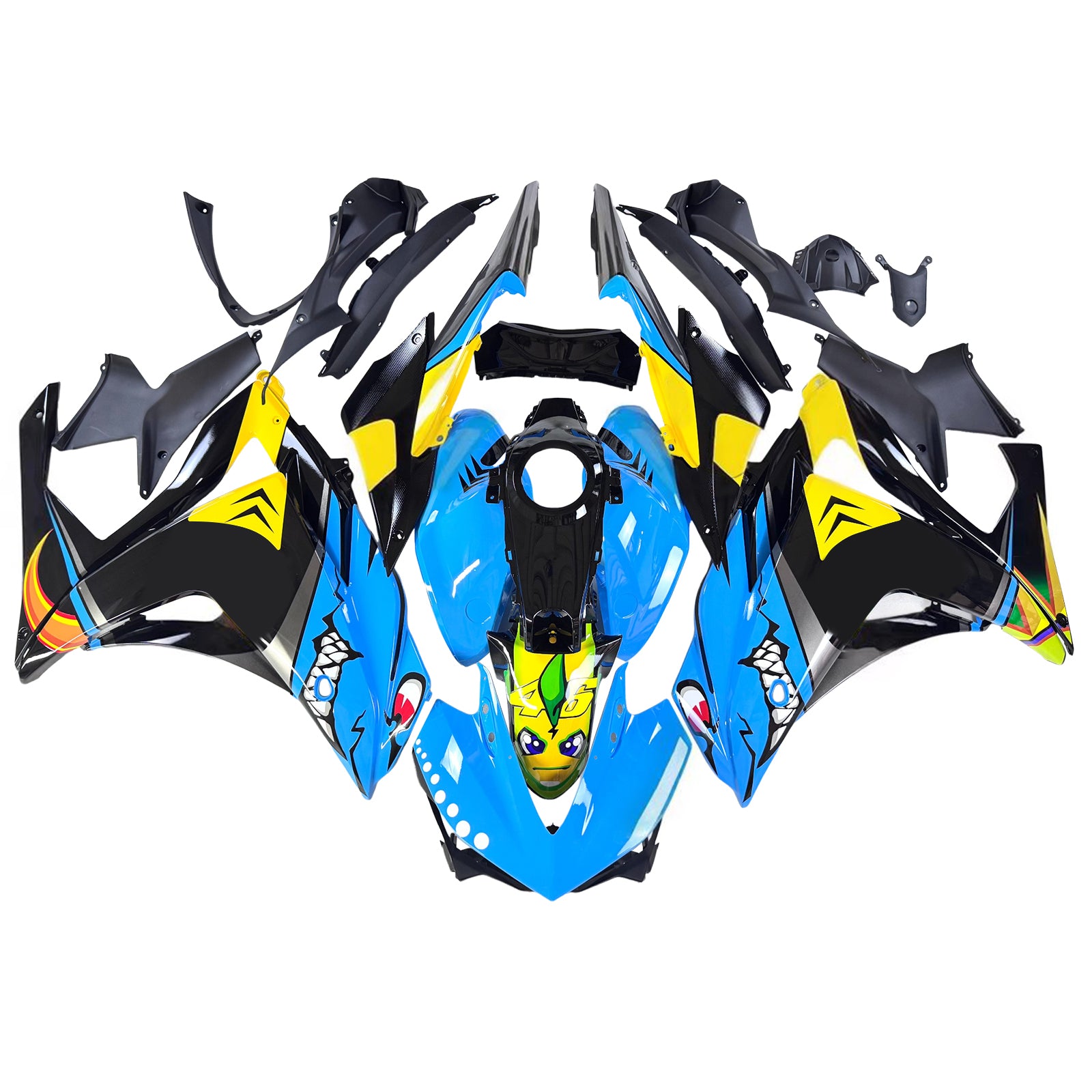 Kit de carénage en plastique ABS injecté pour Yamaha YZF-R3 2014-2018 R25 2015-2017