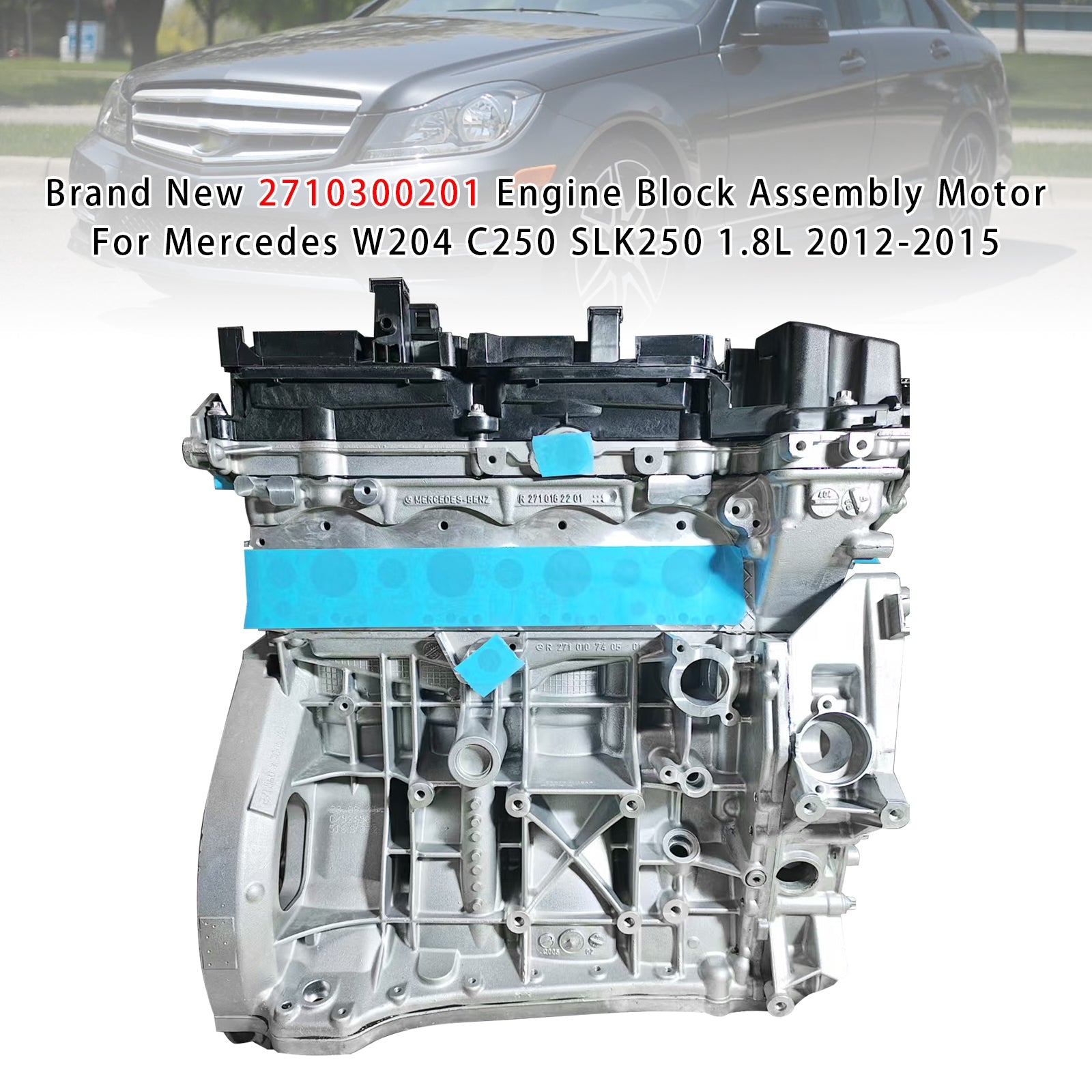 Nuovo blocco motore 2710300201 per Mercedes W204 C250 SLK250 1.8L (2012-2015).