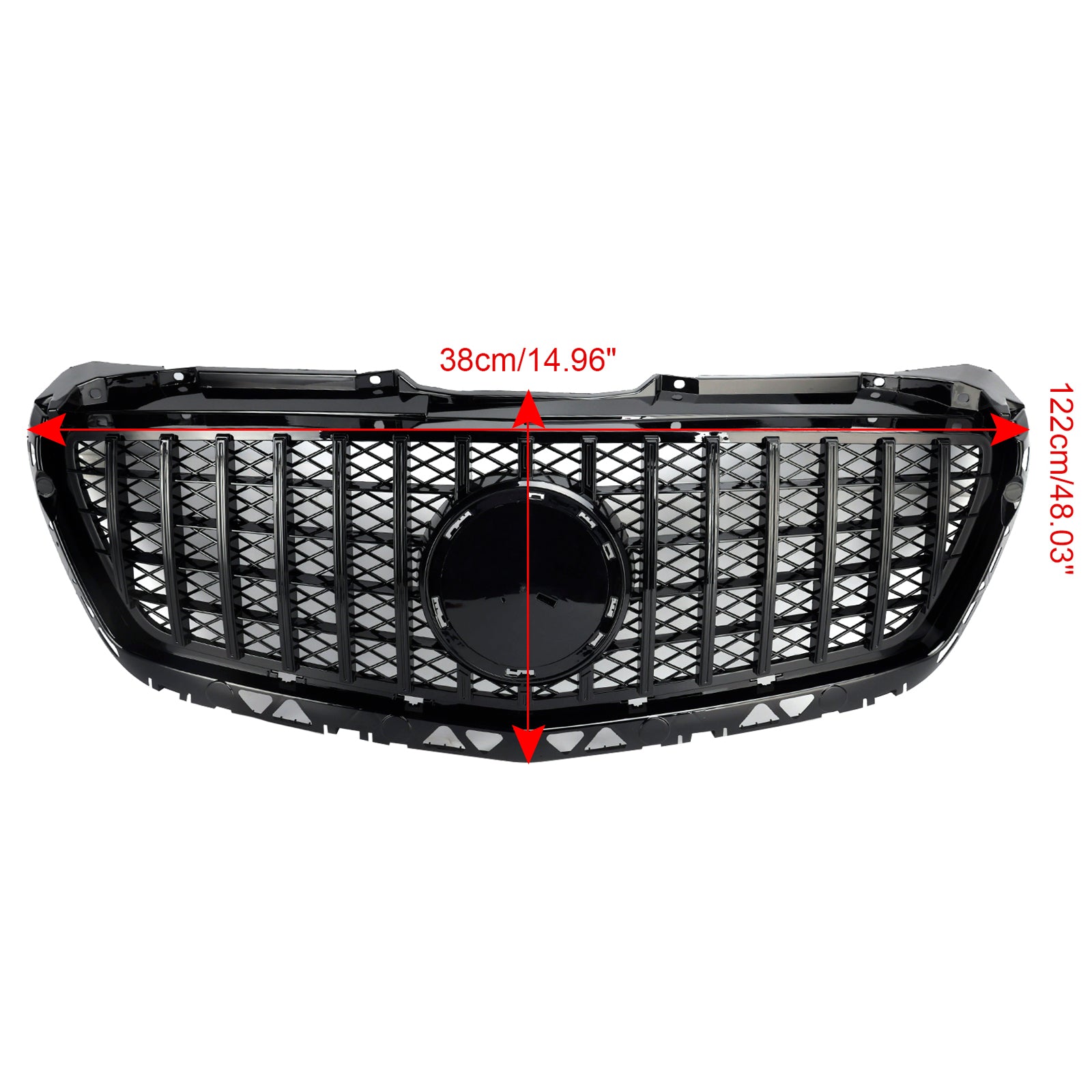 Black Front Bumper Grill Grille Pour Mercedes Benz Sprinter W906 2014-2018