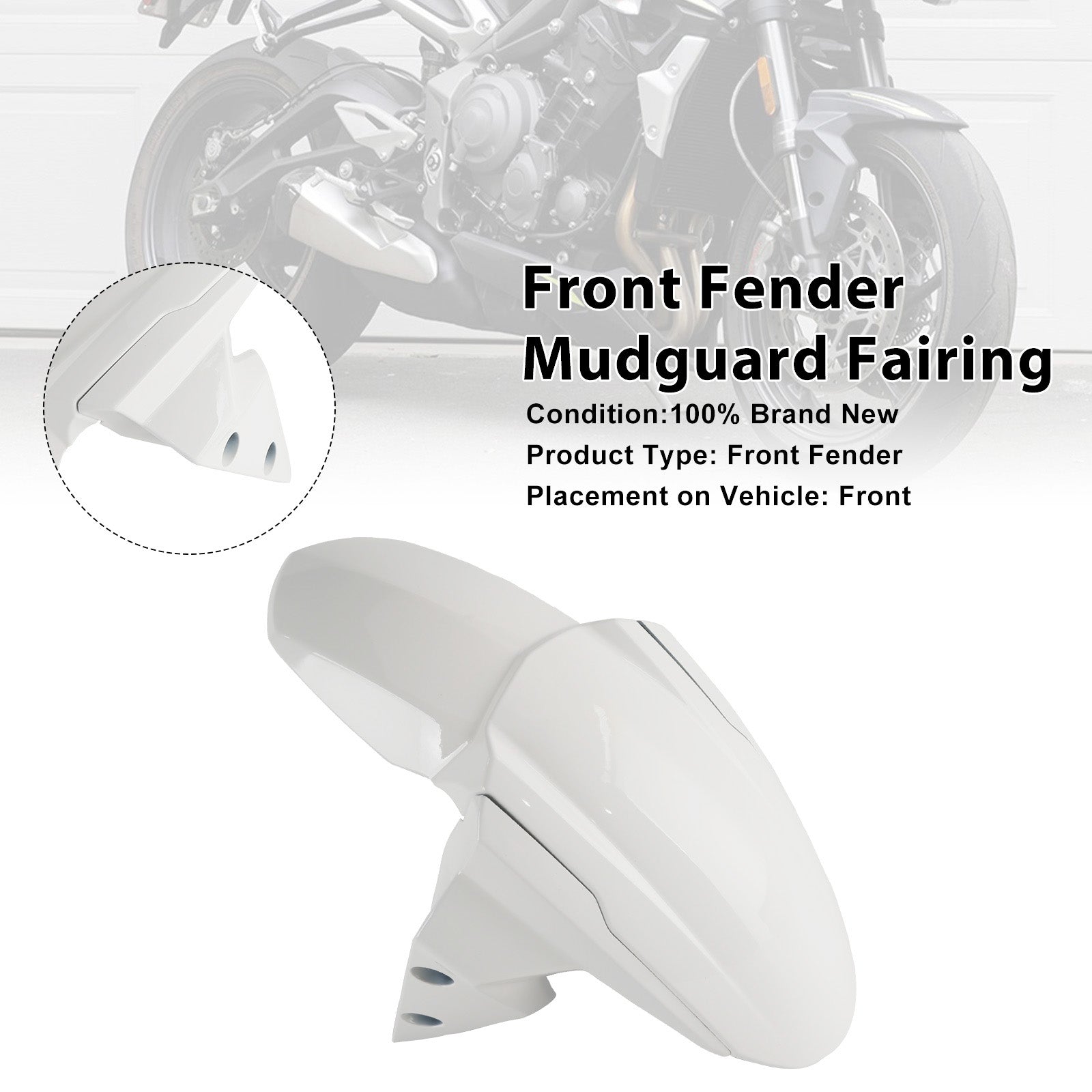 Garde-boue avant et carénage pour Street Triple 765 R RS (2020-2025)