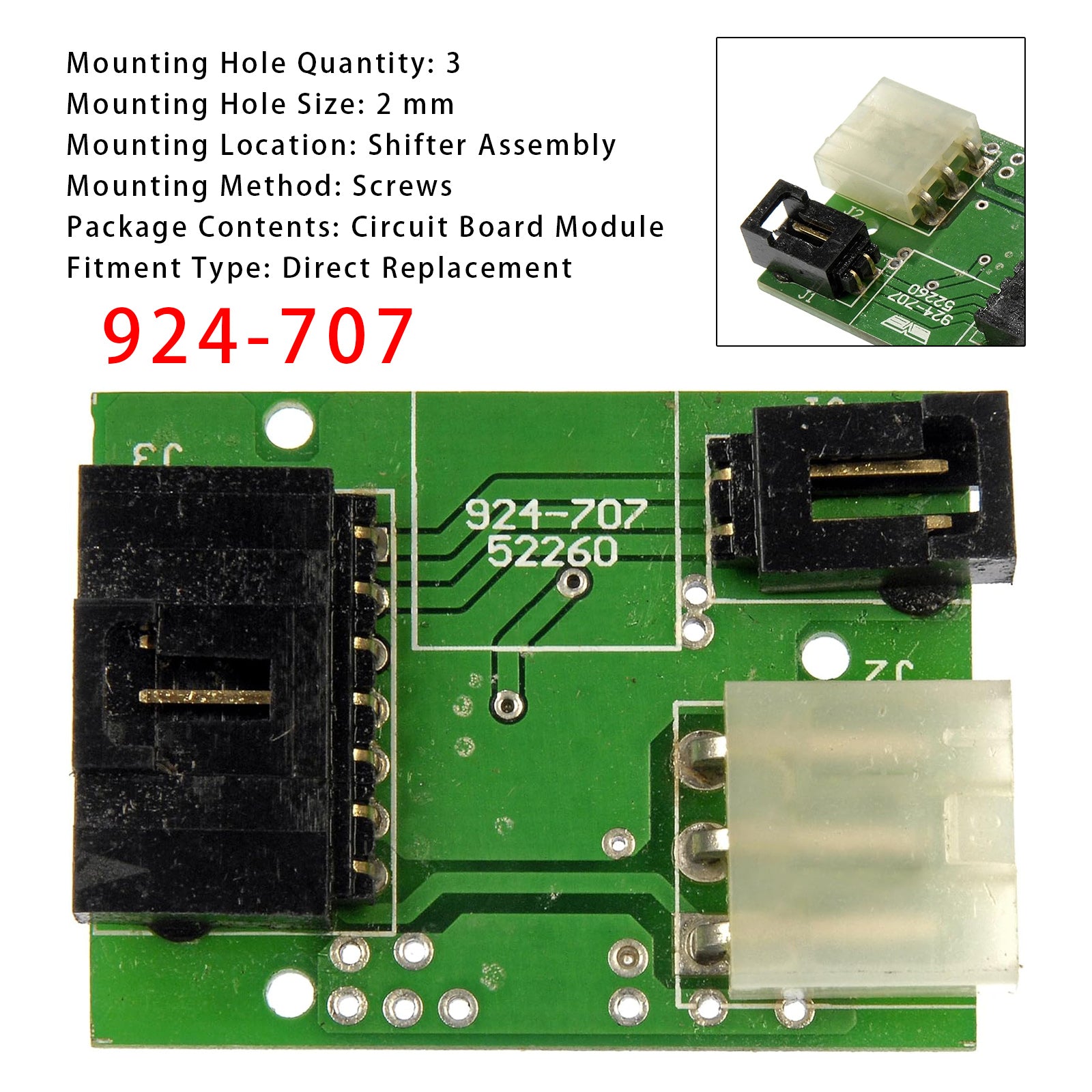 Transmissievergrendelingssolenoïdeklep voor bepaalde Ford- en Mercury-modellen (2006-2010) - Onderdeelnummer 924-707 6L2Z7J437B