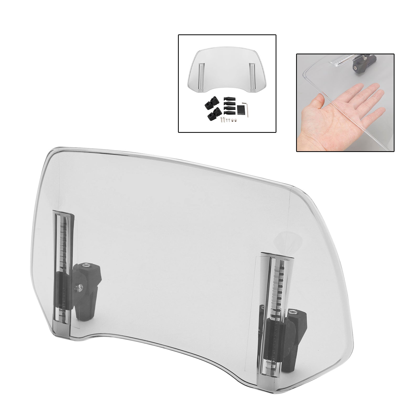 Univerzalni nastavljiv podaljšek deflektorja za vetrovnico na posnetek na vetrobranskem steklu