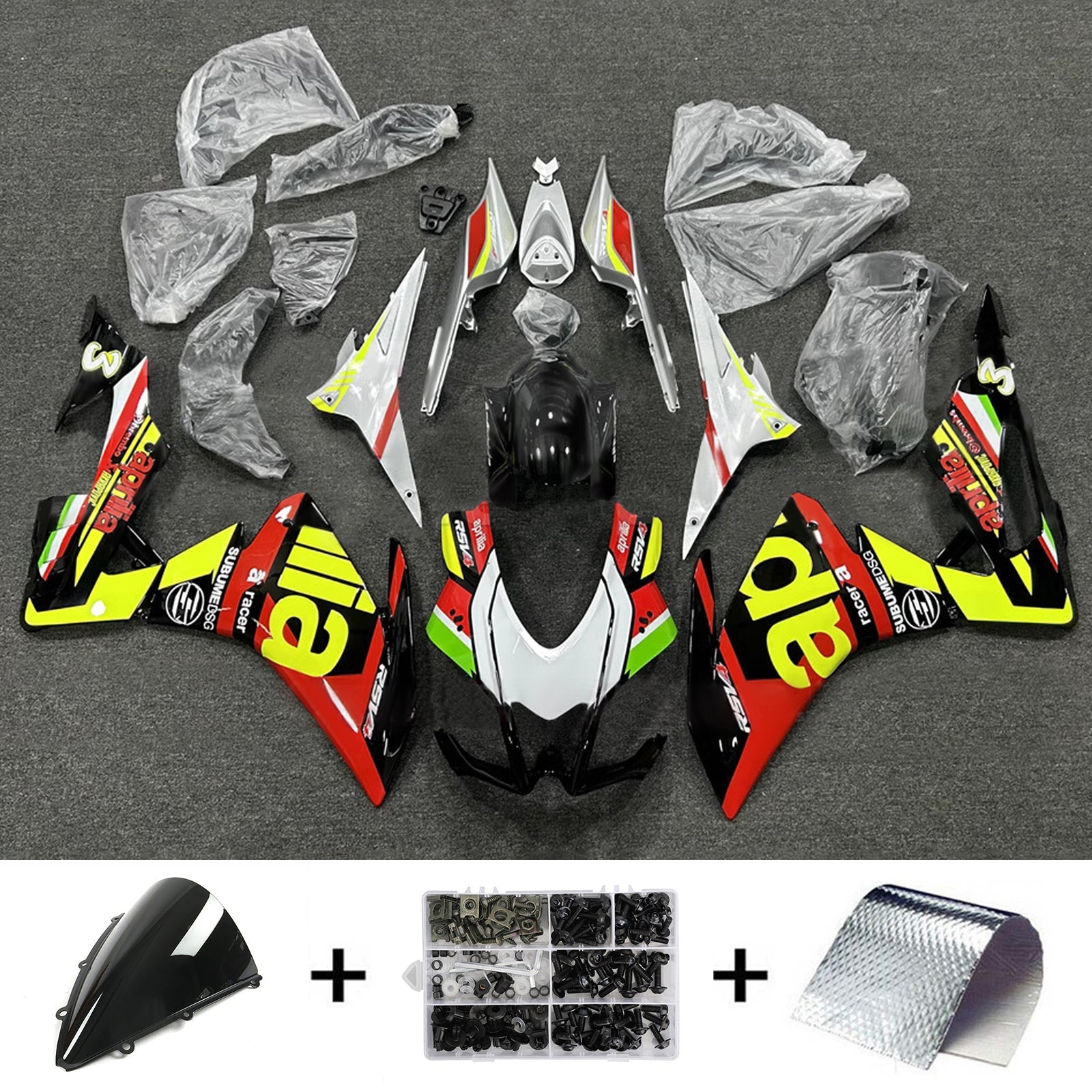Kit de carénage d'injection Aprilia RSV4 1000 2016-2020 Carrosserie Plastique