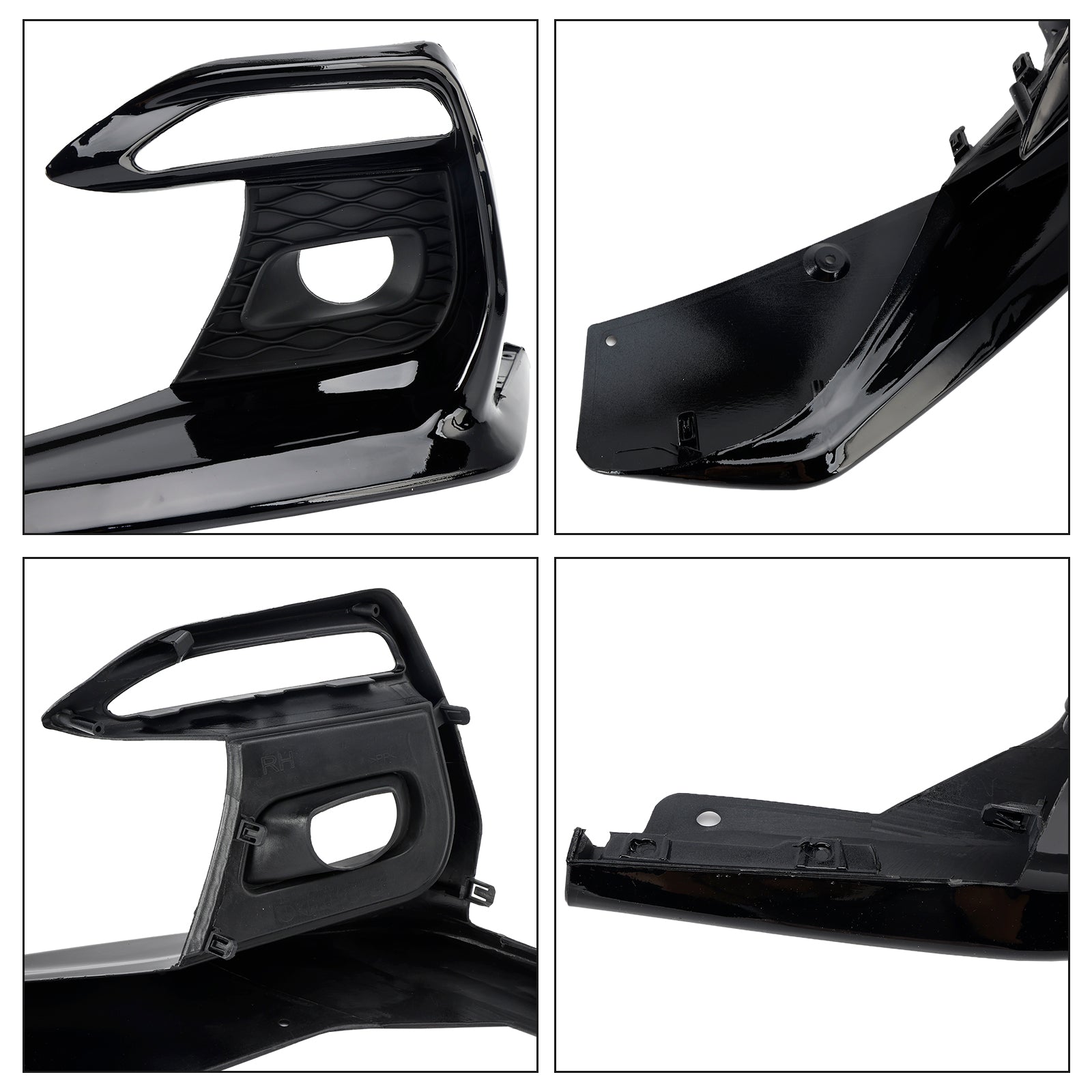 Couvercle de phare antibrouillard noir pour Infiniti Q50 Sport 2018-2020