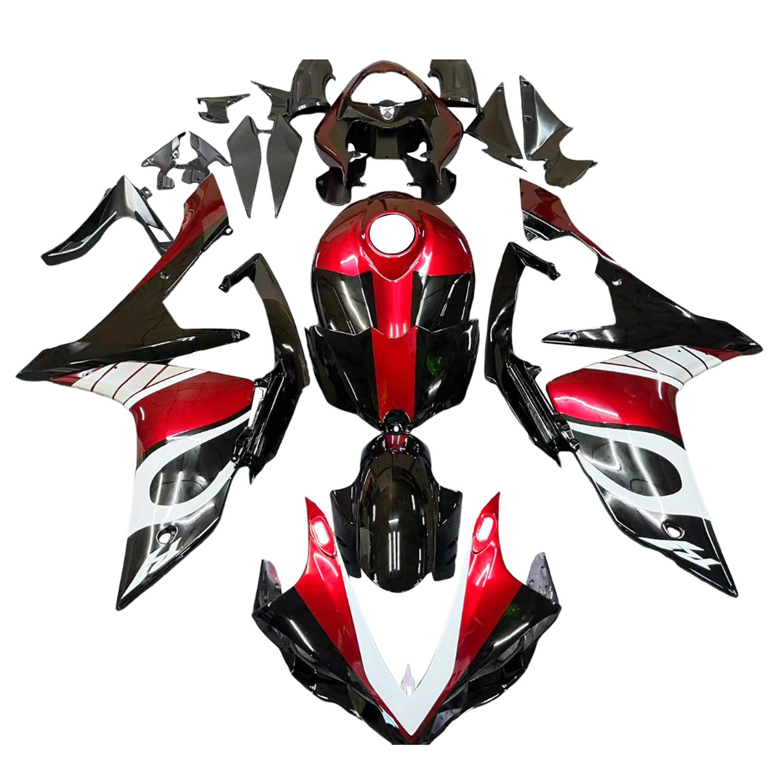 Injectie kuipkit, ABS Plastic carrosserie voor Yamaha YZF 1000 R1 2007-2008