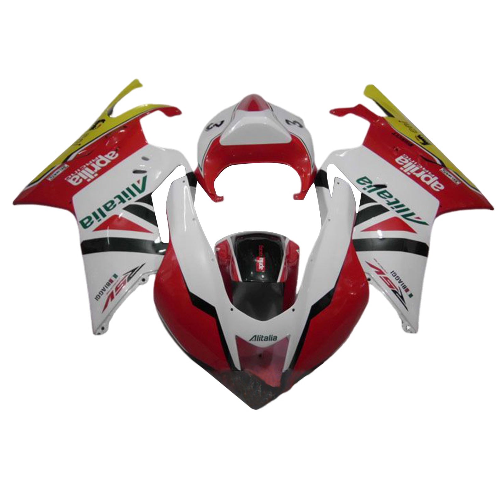 Amotopart Aprilia RSV1000 2003-2006 Kit Carénage Carrosserie Plastique