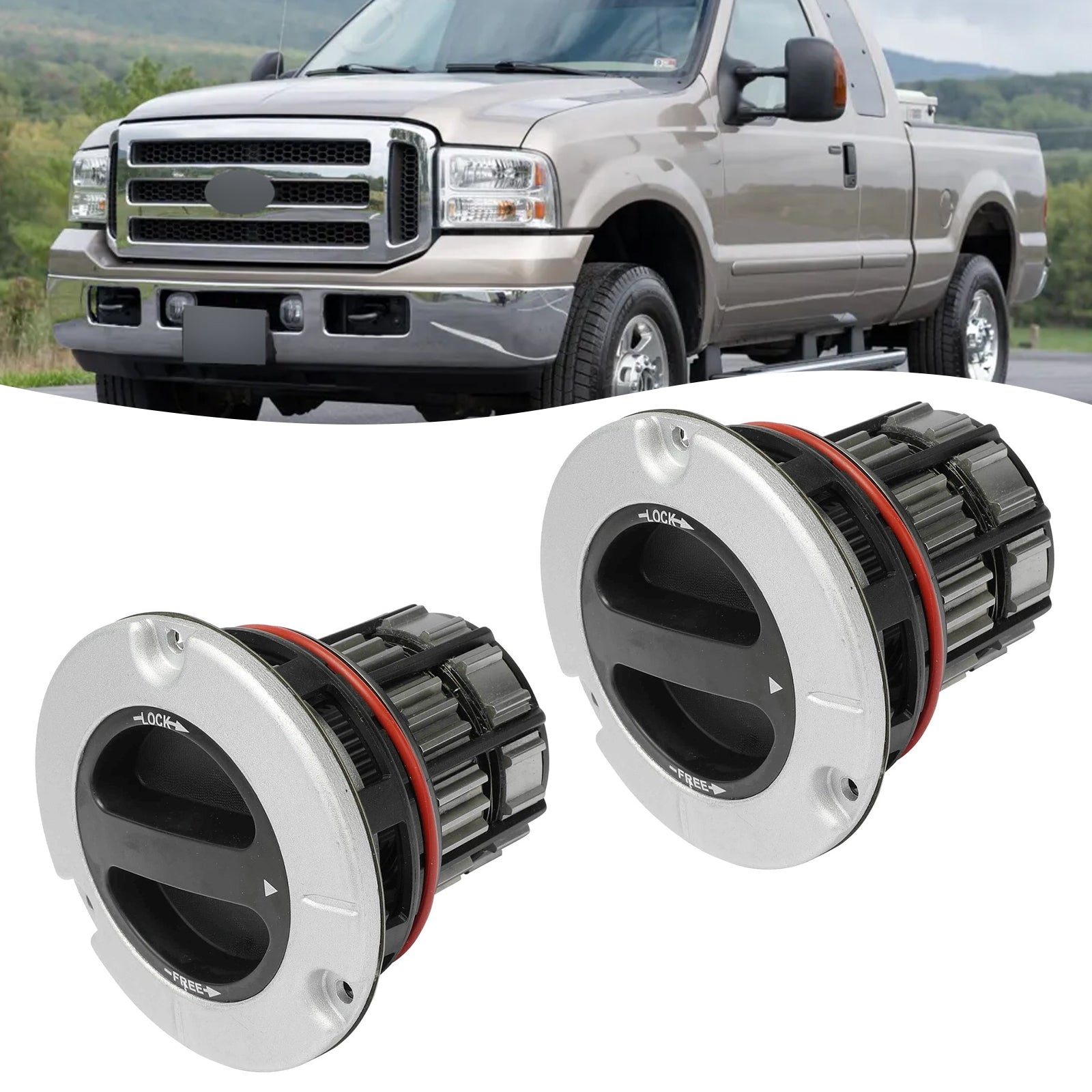 Za Ford F-250 Super Duty 2005-2023 2 kosa sprednje ročno zaklepanje vzvoda vzvoda pesta BC3Z-3B396-B