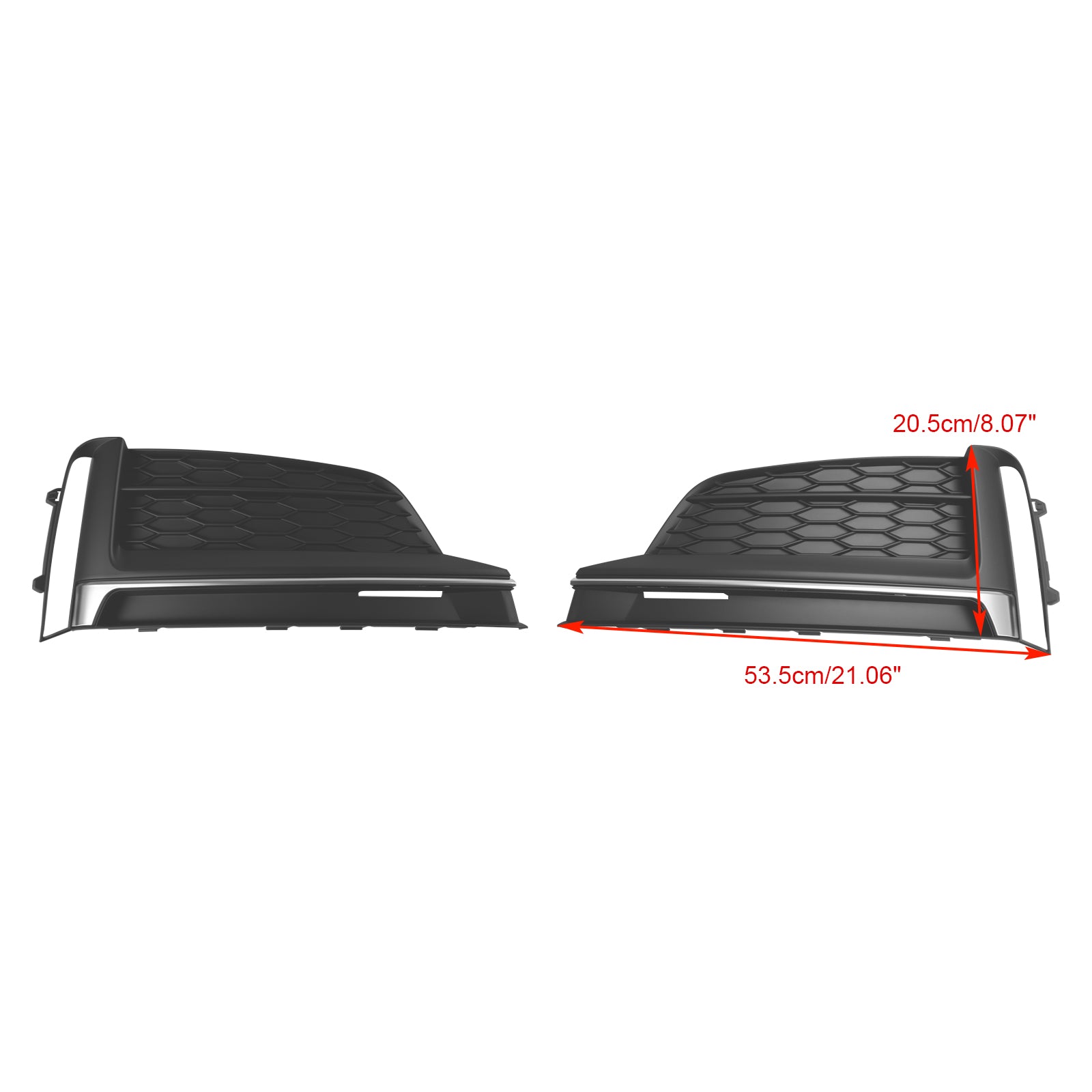 2 stks voor bumper mist lichte hoes trim voor Audi A5 S-Line S5 2018-2019