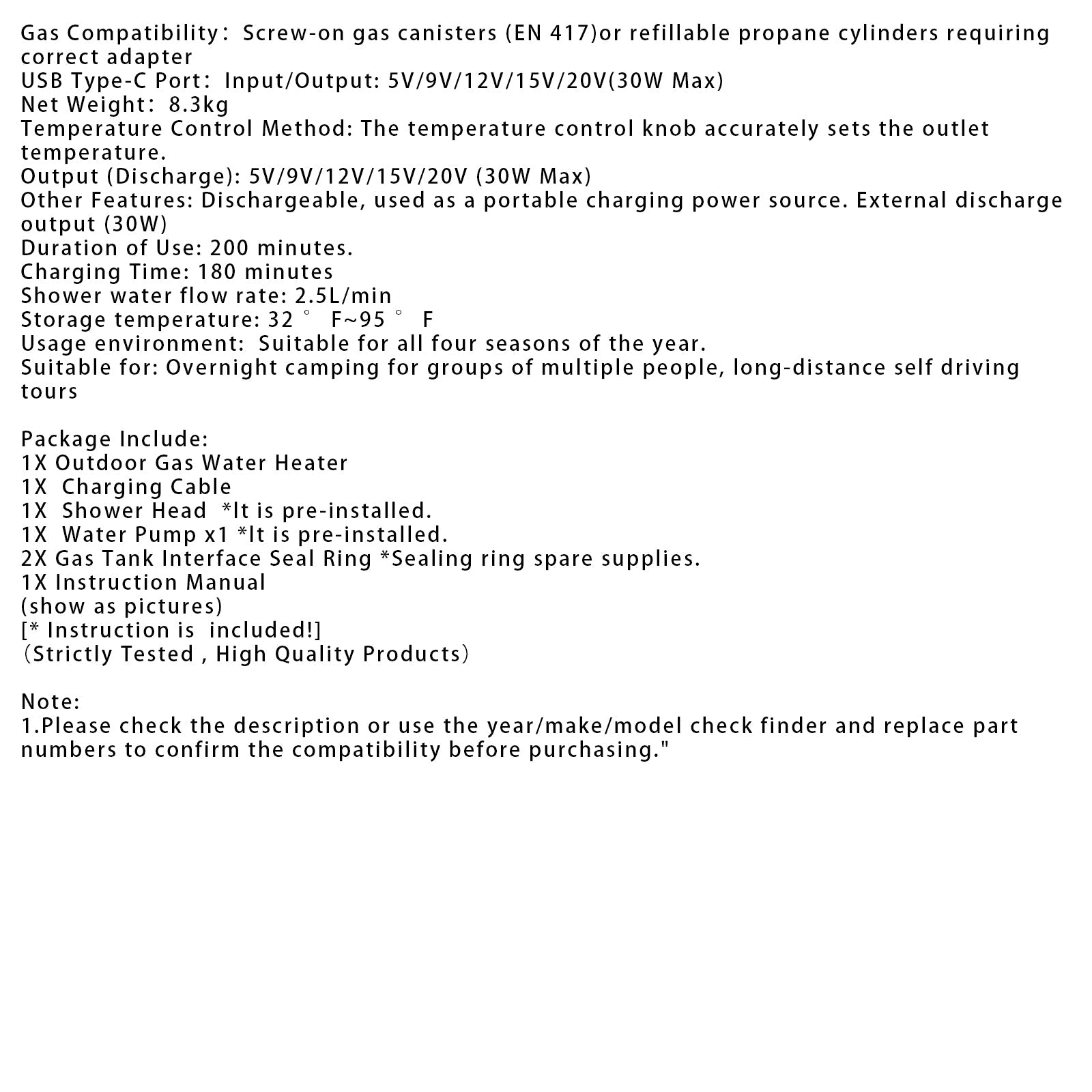 Prenosni grelnik vode za avtodome, 7800 mAh, čas delovanja 3,3 ure, možnost polnjenja, za čiščenje v kampiranju.