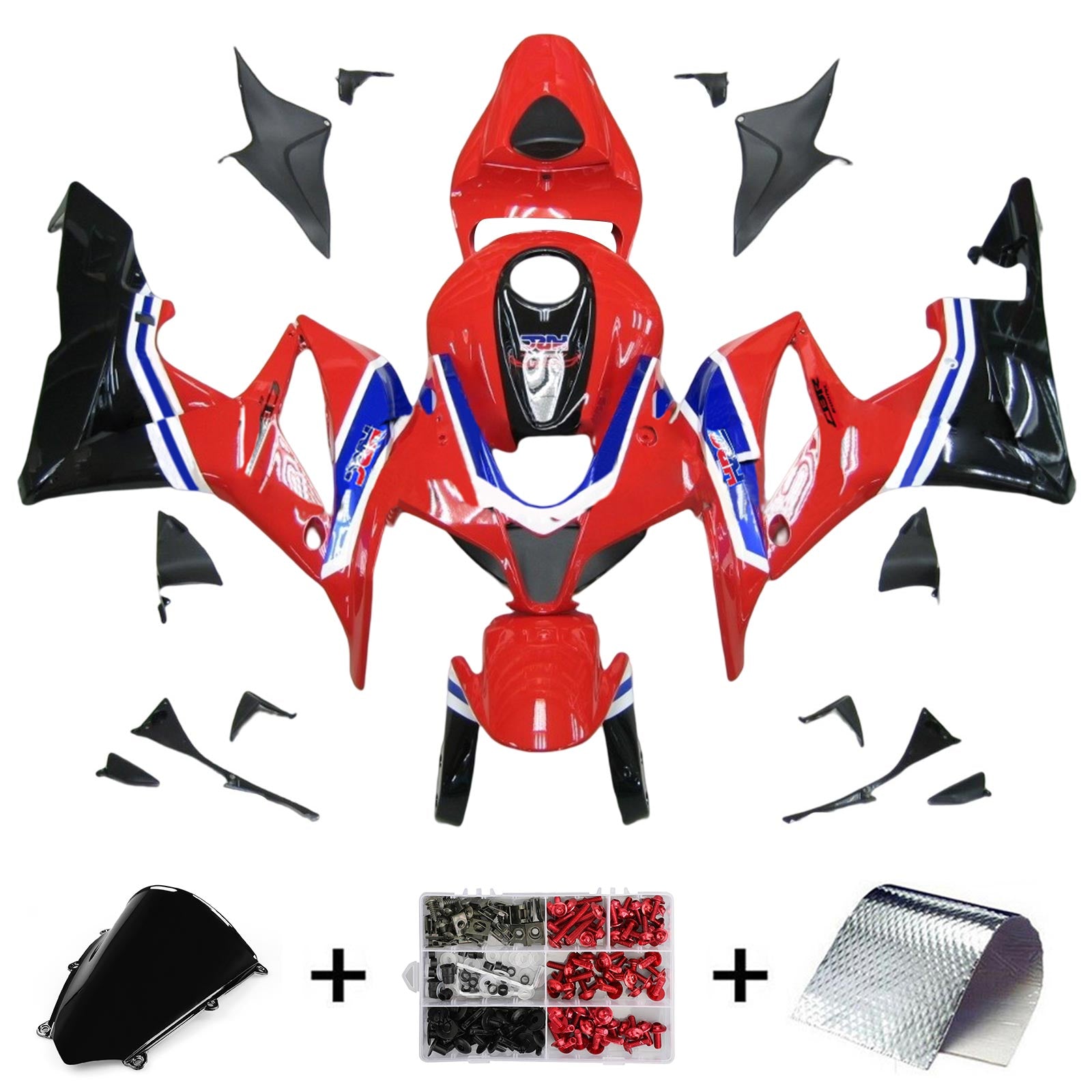 ABS Plastic Kairing Kit voor Honda CBR600R 2007-2008 F5