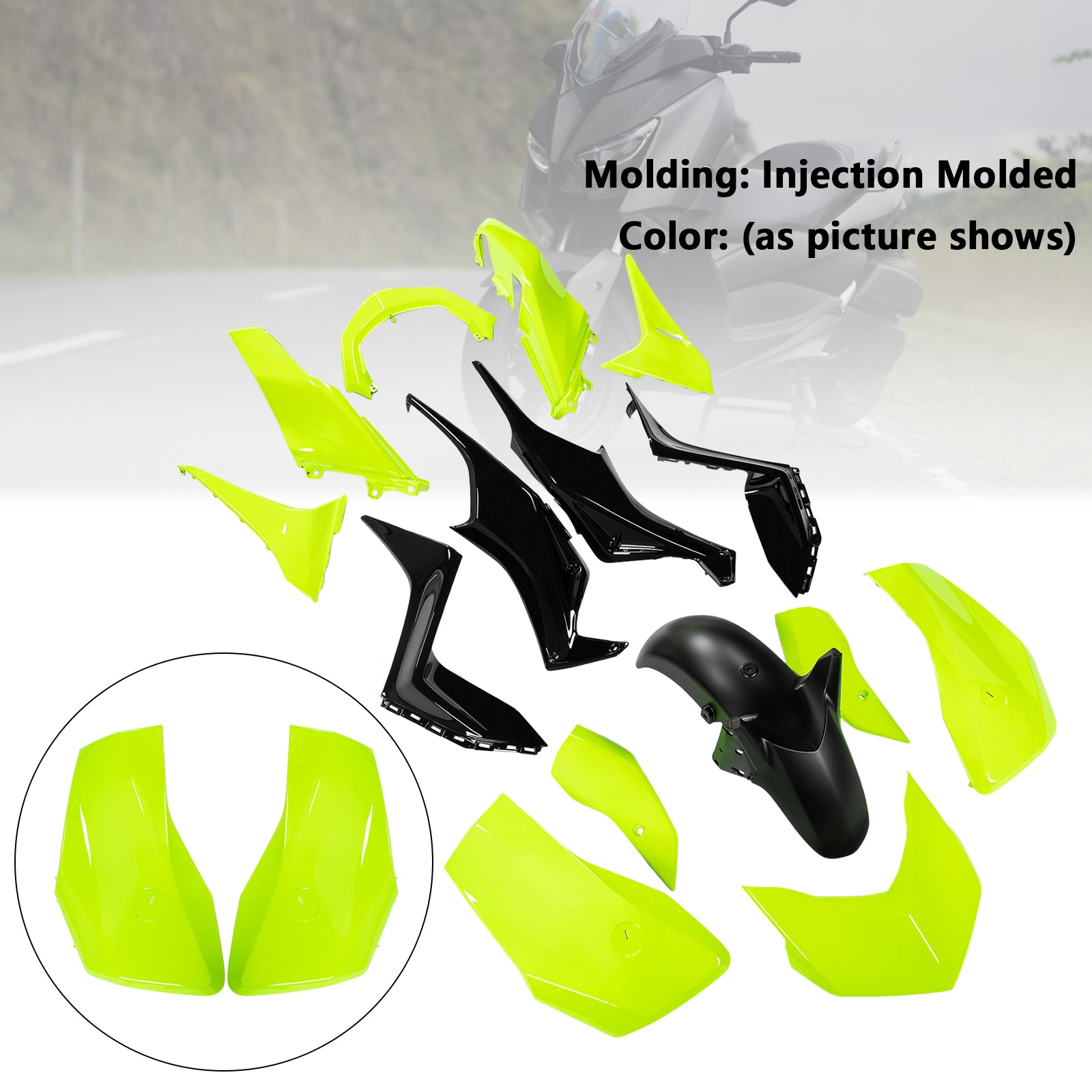 Kit de carénage de carrosserie ABS par injection pour Yamaha X-MAX 300 XMAX 2023-2024 15#