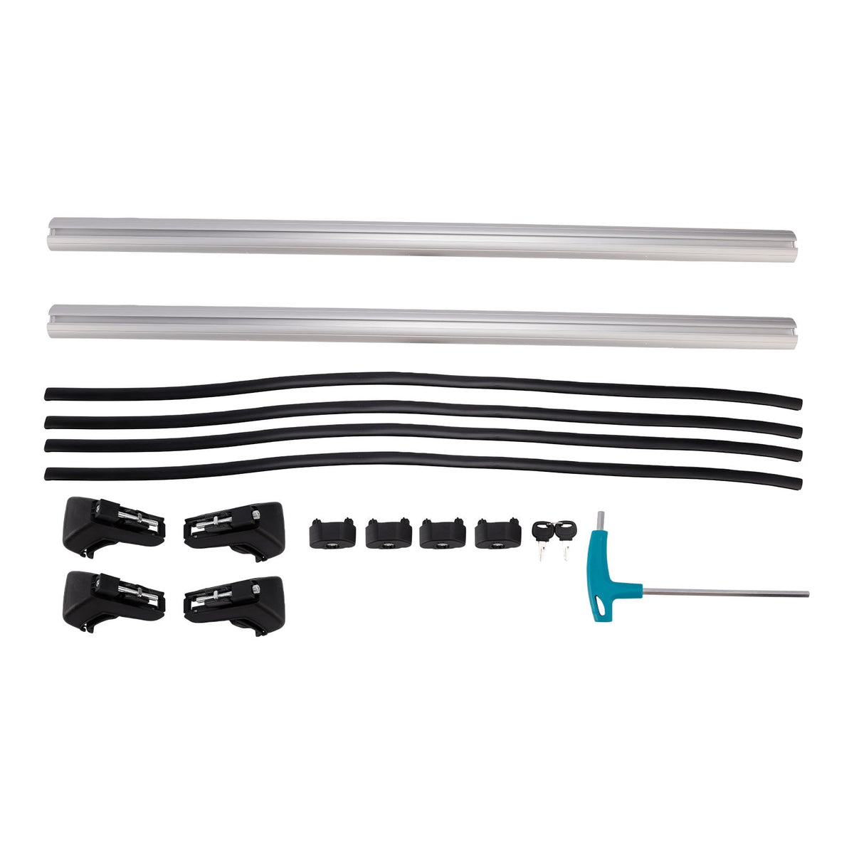 Universeller Aluminium-Autodachträger, Gepäckträger, Querträger, abschließbar, 120 cm