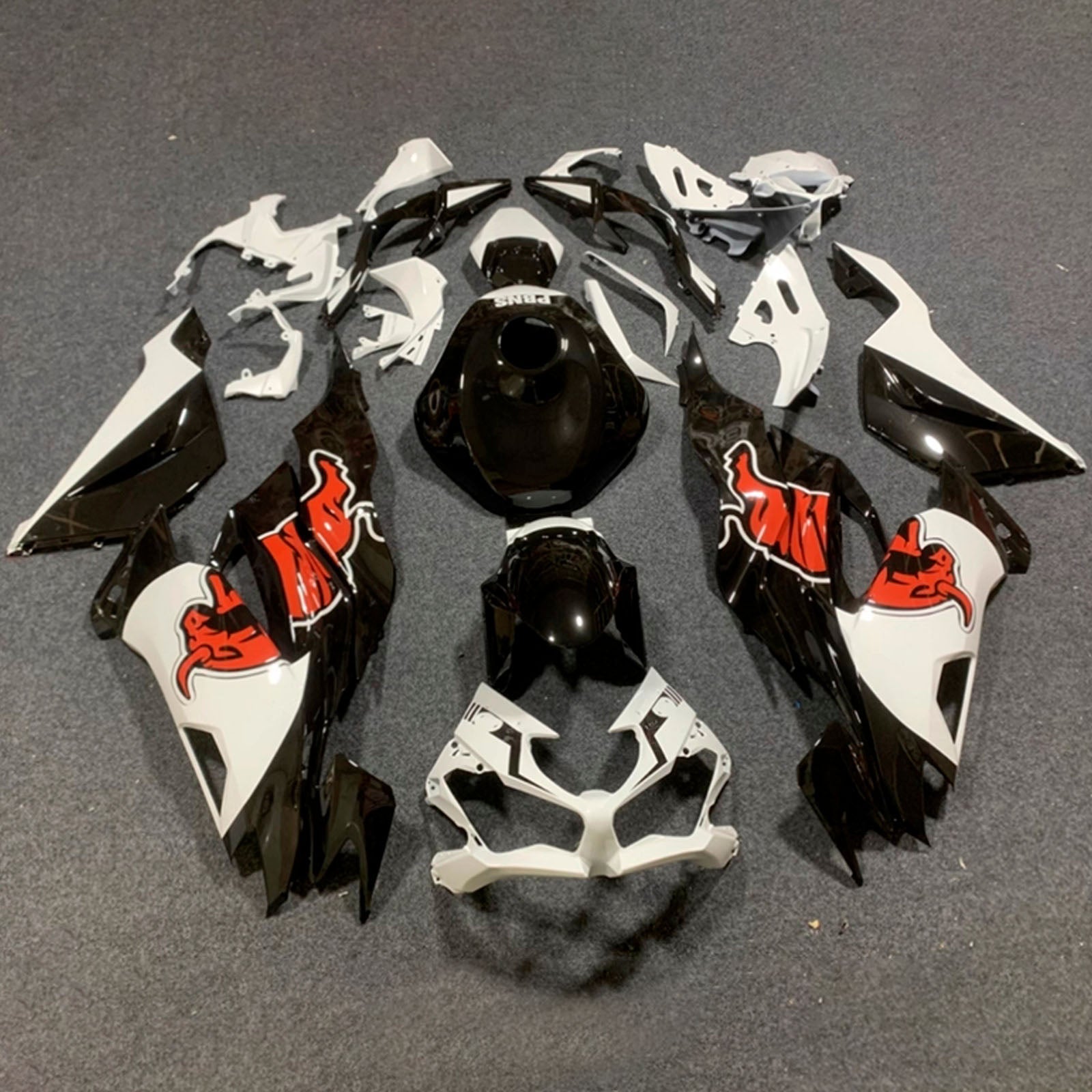 Kit de carénage injecté en plastique ABS compatible avec Kawasaki ZX6R 2019-2023