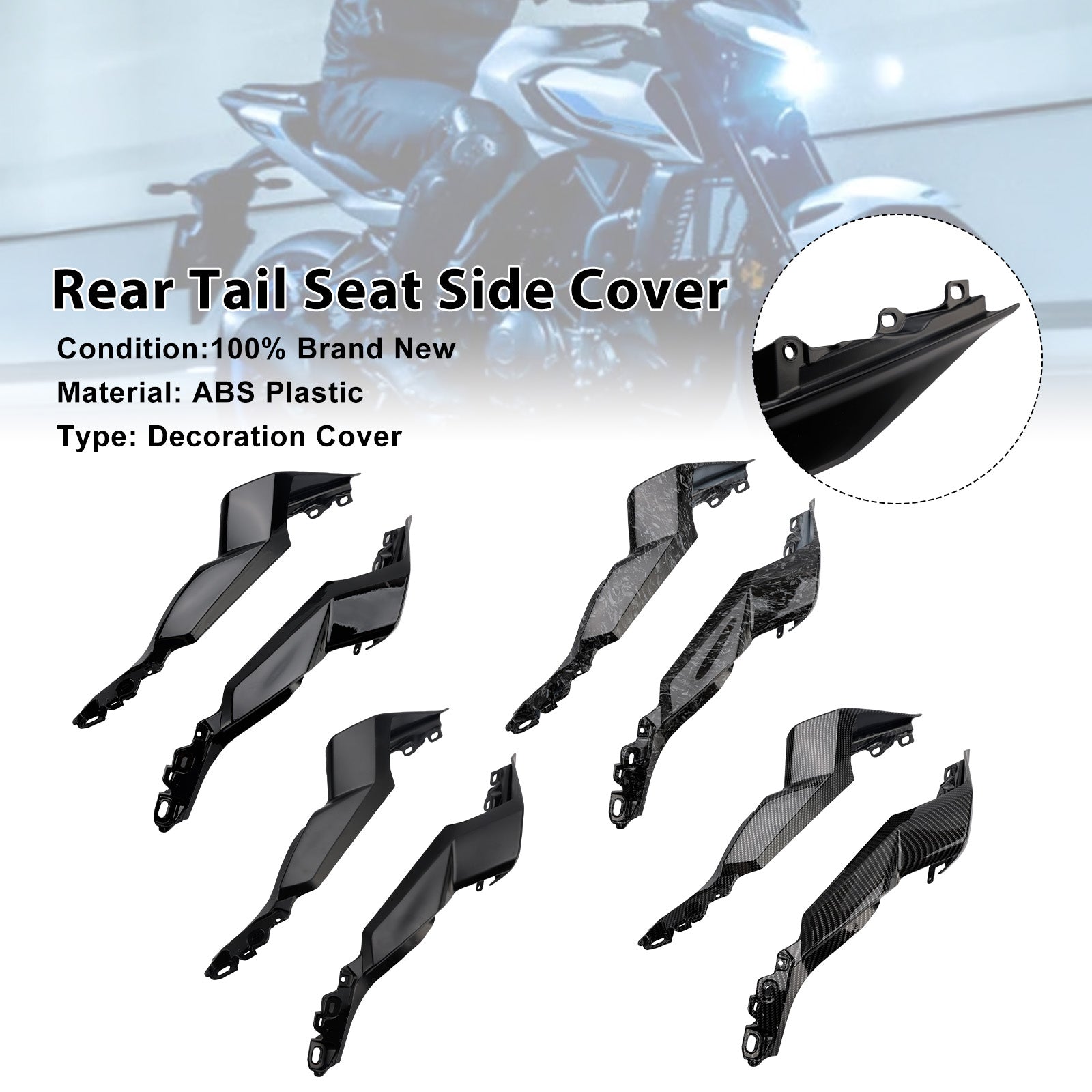 Carenatura laterale posteriore per Yamaha YZF-R3 R25 MT-03 (2025-2026)