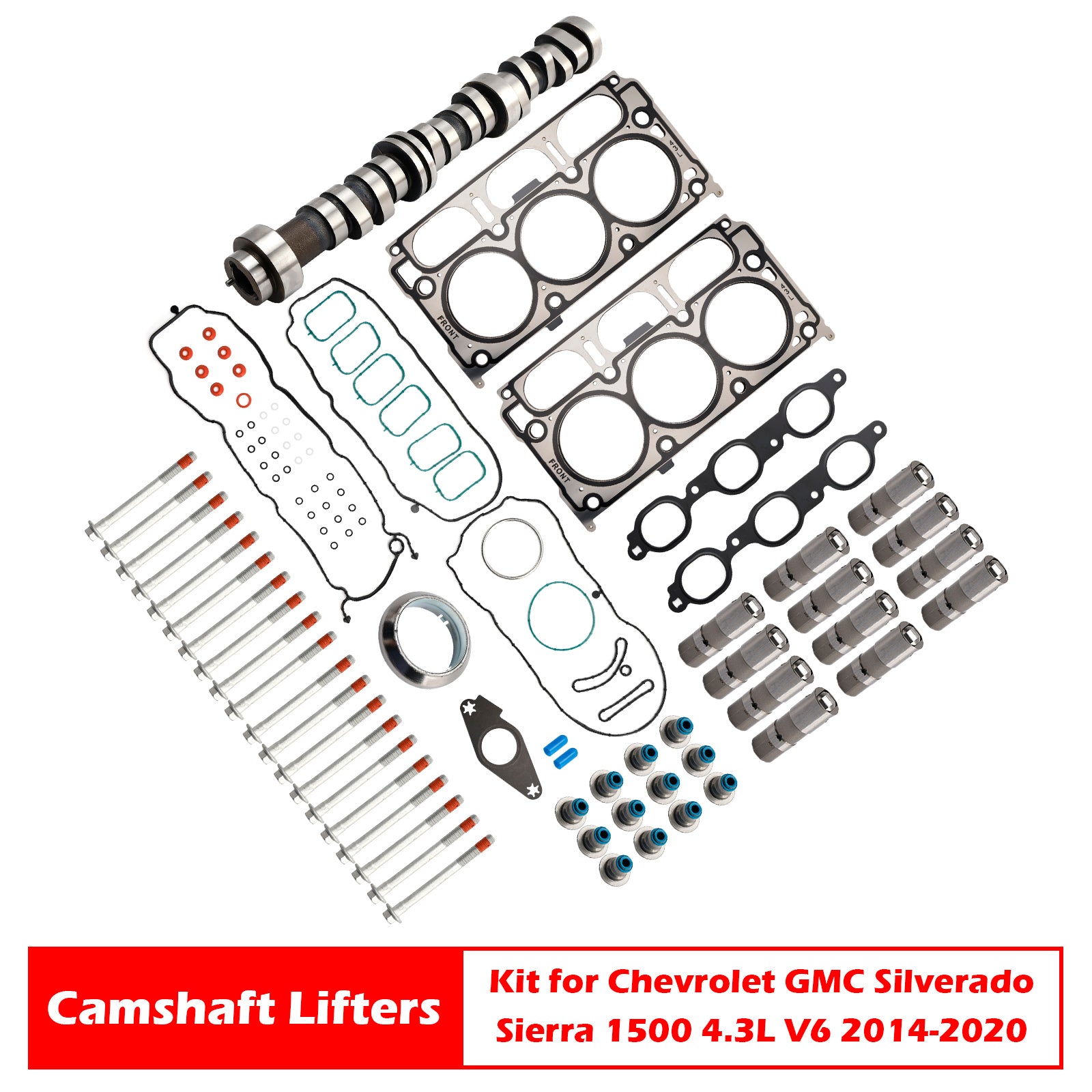 Kit de poussoirs d'arbre à cames 12633773 pour GMC Sierra 1500 4.3L (2014-2020)