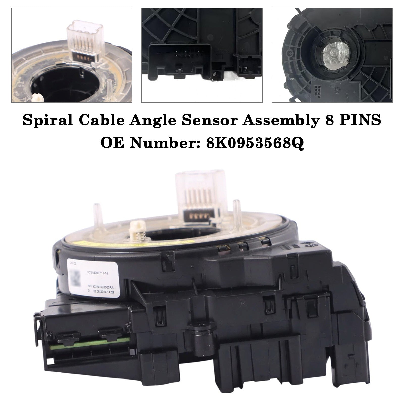 Cavo sensore a spirale'angolo 8 pin per Audi A5 2010-2014 8K0953568Q