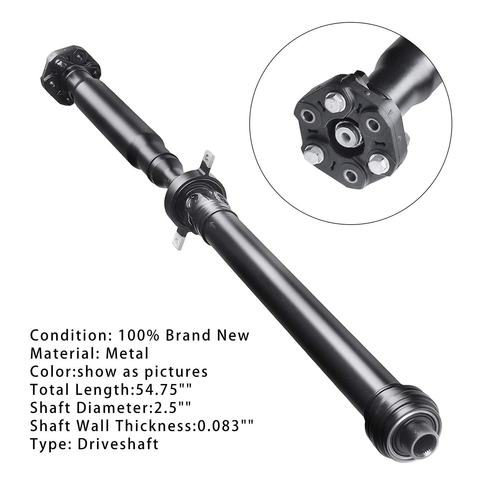 Arbre de transmission arrière pour BMW X6 4.4L 2011-2019, assemblage 26107589129 986-384