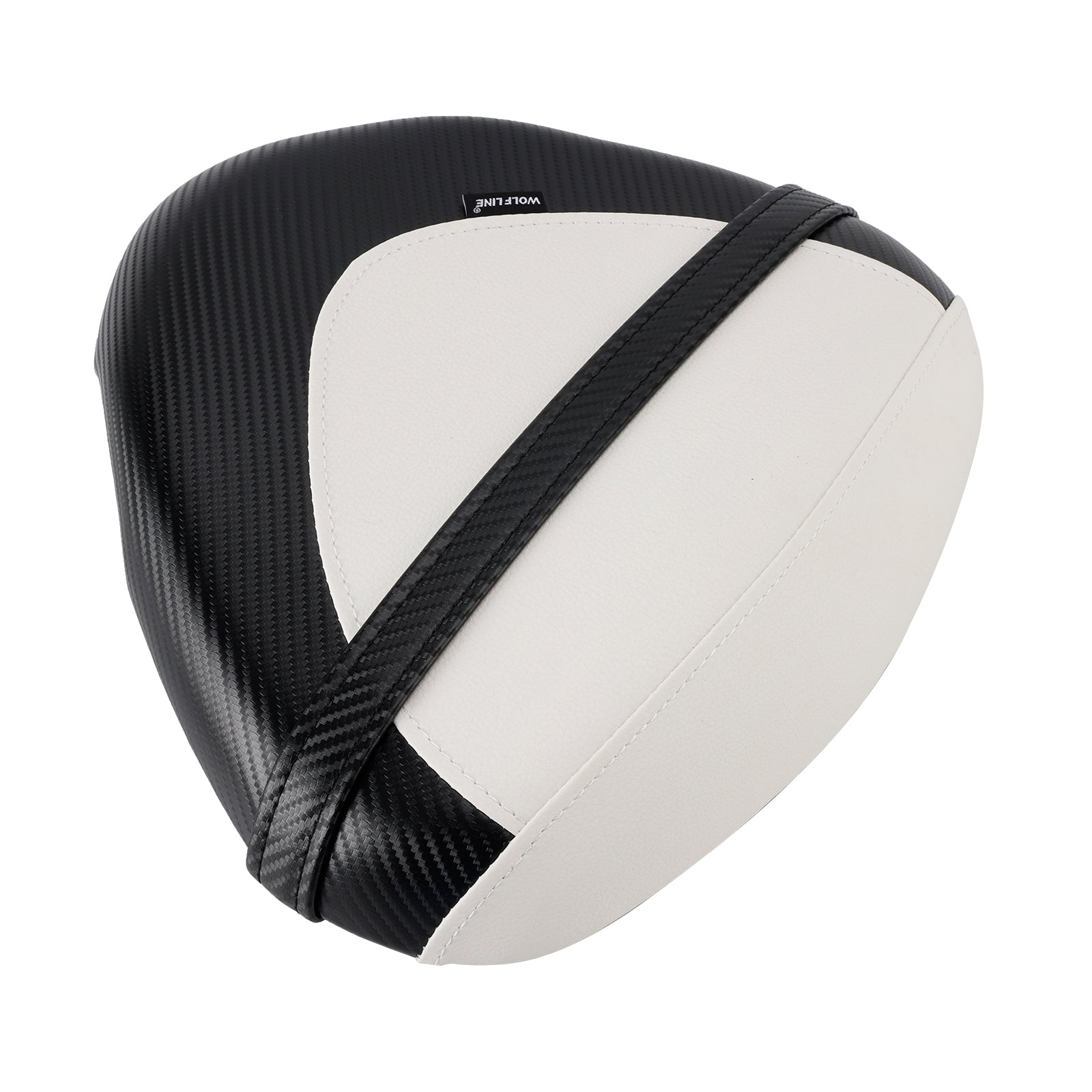 Coussin de siège passager arrière plat en polyuréthane blanc pour Suzuki Hayabusa GSX1300R (2022-2024).